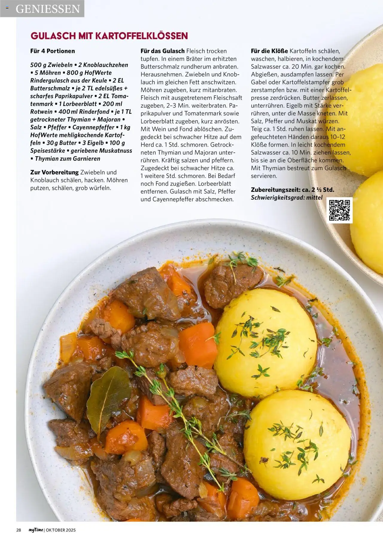 Famila Nordwest myTime Oktober 2025 – gültig ab 01.10.2025 | Seite: 28 | Produkte: Herd, Butterschmalz, Zwiebeln, Knoblauch