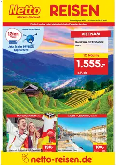 Netto Reisen Prospekt 	 ab 26.02.2026 gültig