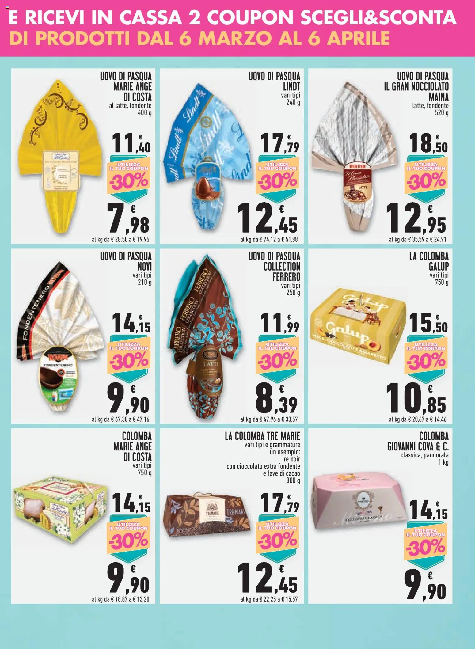 Volantino Conad del 12.03.2026 | Pagina: 3 | Prodotti: Cioccolato, Latte, Uovo di pasqua, Cacao