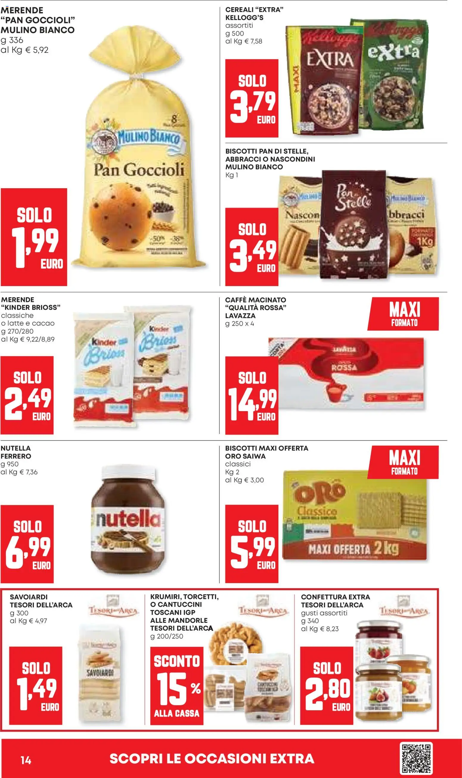 Volantino Panorama del 26.03.2026 | Pagina: 14 | Prodotti: Nutella, Cacao, Lavazza, Macinato