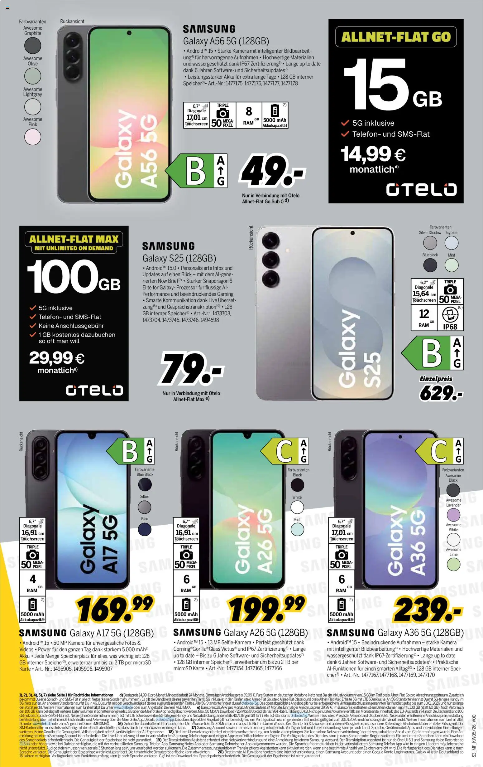 Medimax Prospekt 	 – gültig ab 24.01.2026 | Seite: 9 | Produkte: Kamera, Samsung, Wasser, Telefon