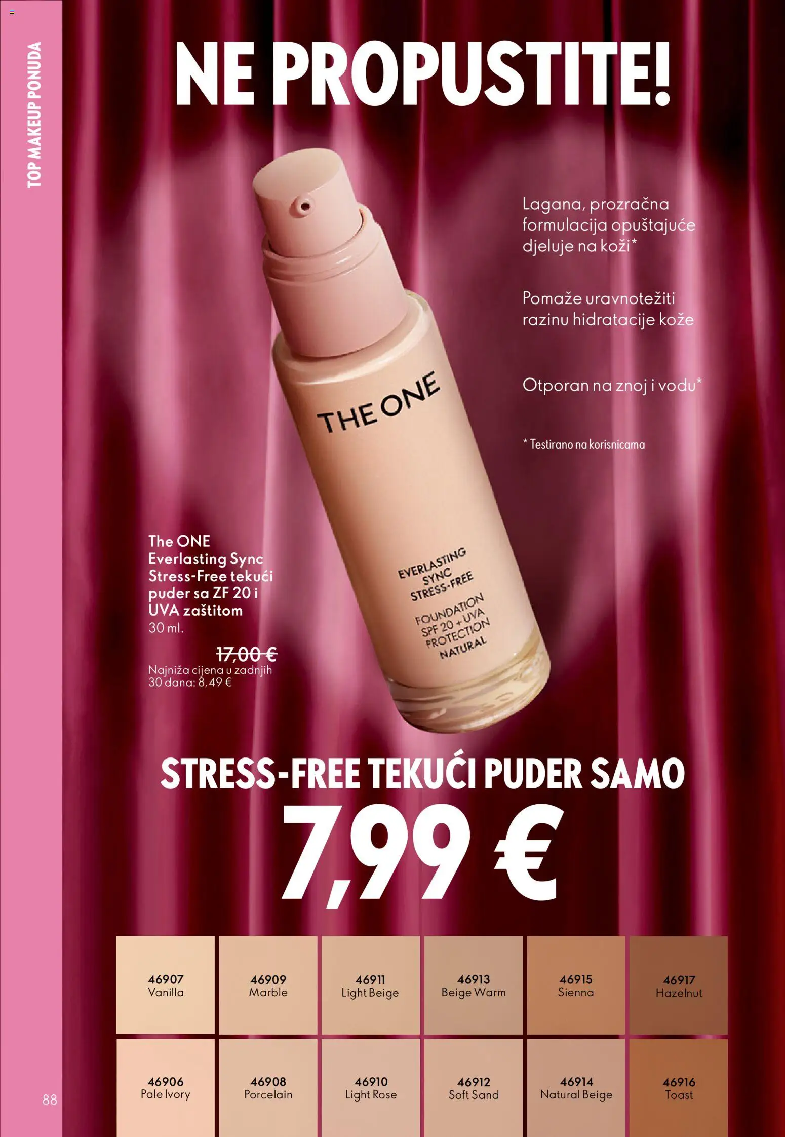 Oriflame katalog | vrijedi od 28.01.2026 | Stranica: 88 | Proizvodi: Puder, Toast