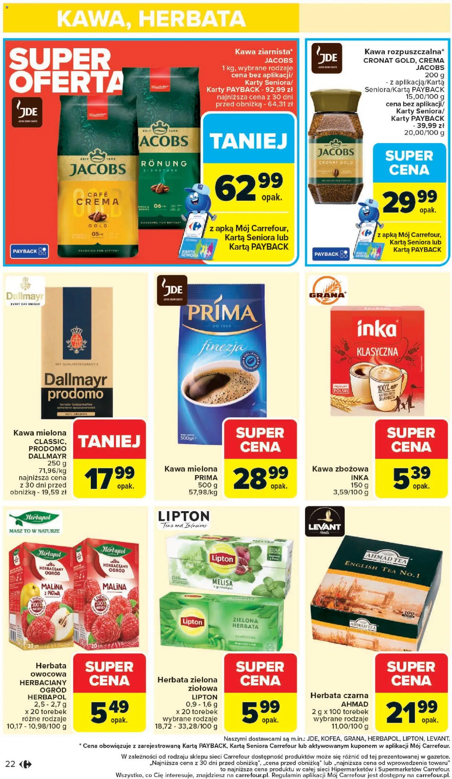 Carrefour Gazetka od 27.10.2025 | Strona: 24 | Produkty: Pigwa, Malina, Kawa, Herbata