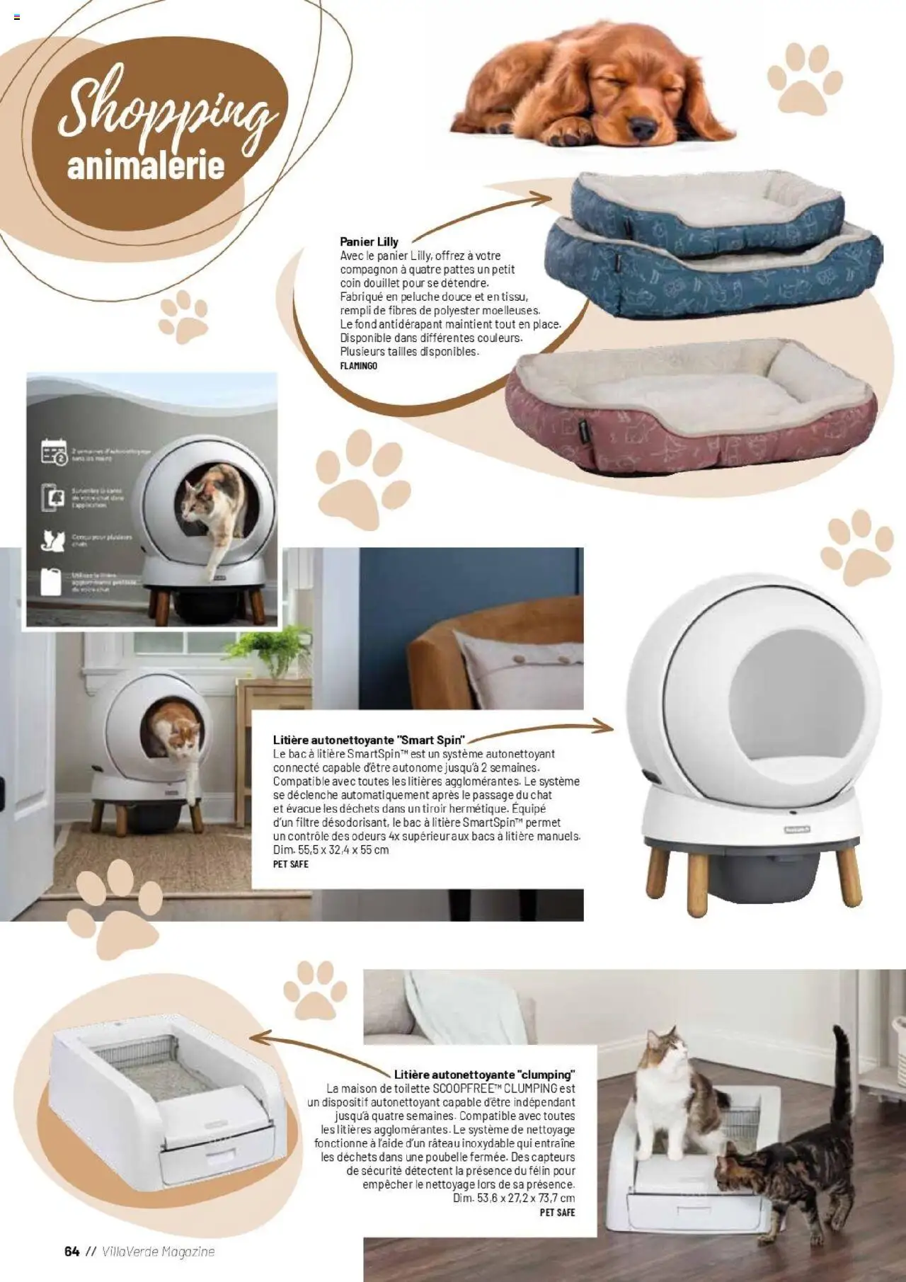 {H1} | Page: 64 | Produits: Poubelle, Peluche, Litière, Rateau