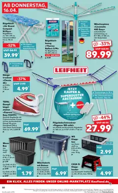 Náhled letáku Kaufland Německo leták od 16.04.2026 | Strana: 50 | Produkty: Leifheit, Elektro, Tefal