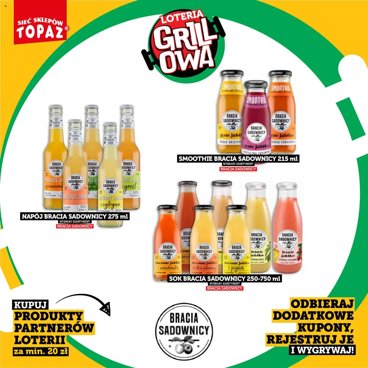 Topaz gazetka - Kupuj, Grilluj I Wygrywaj od 20.04.2026 | Strona: 6 | Produkty: Grill, Smoothie, Sok