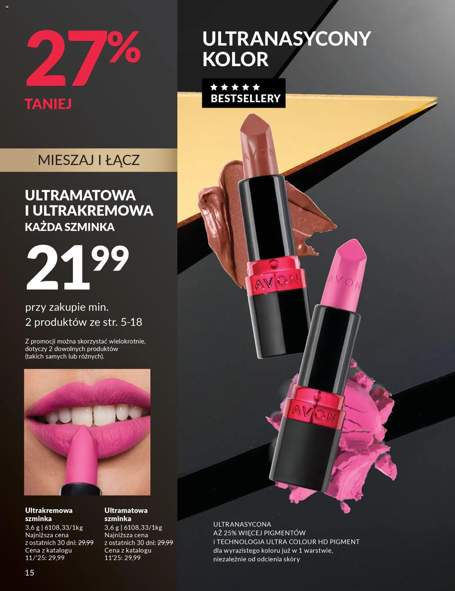 Avon Black Friday od 13.11.2025 | Strona: 15 | Produkty: Szminka