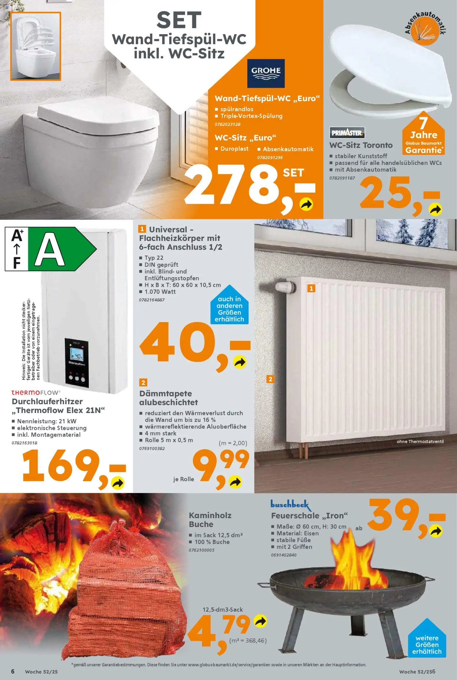 Globus Baumarkt prospekt Oranienburg-Germendorf	 – gültig ab 21.12.2025 | Seite: 6