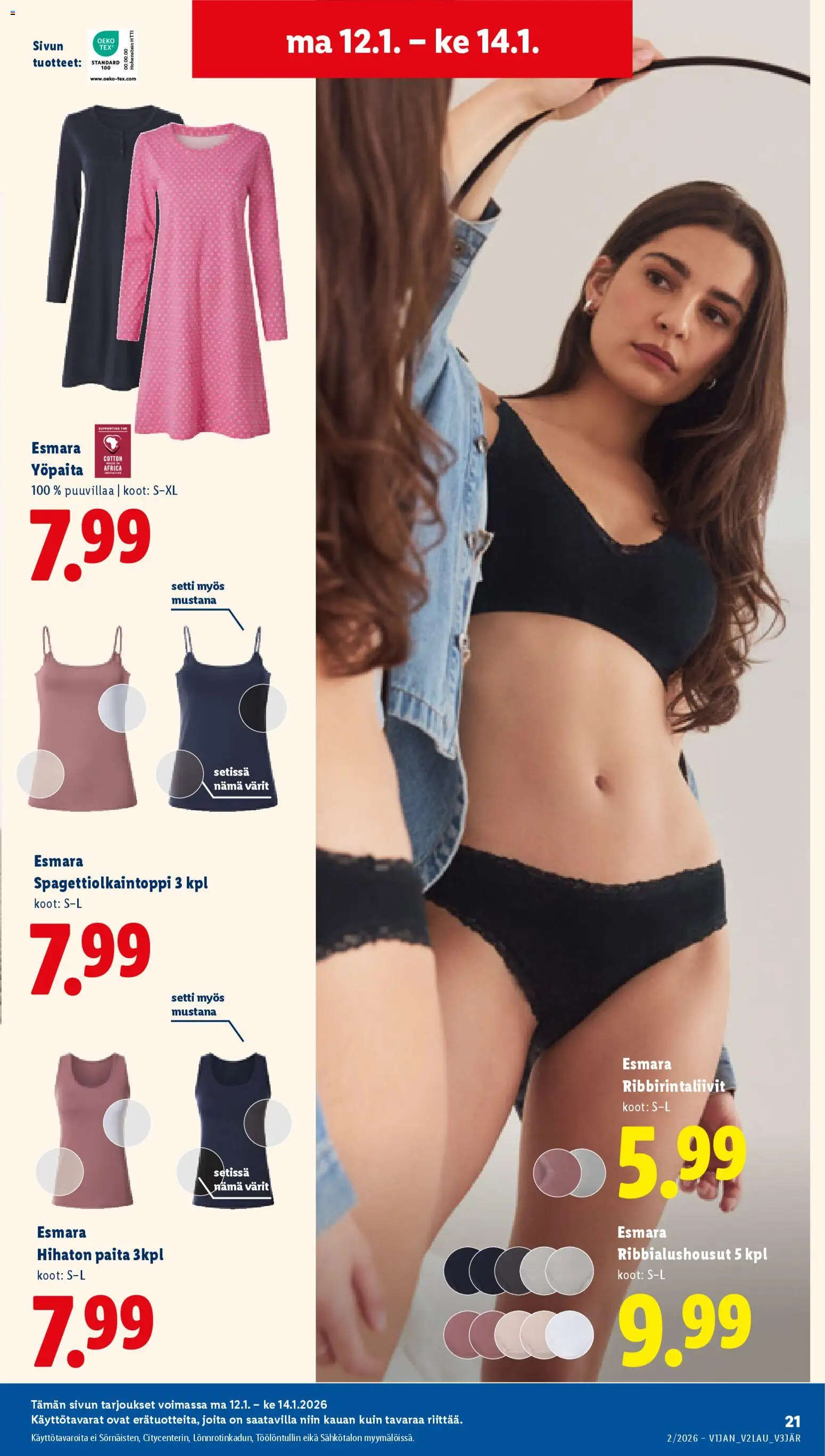 Lidl tarjoukset – voimassa 08.01.2026 alkaen | Sivu: 25 | Tuotteet: Paita