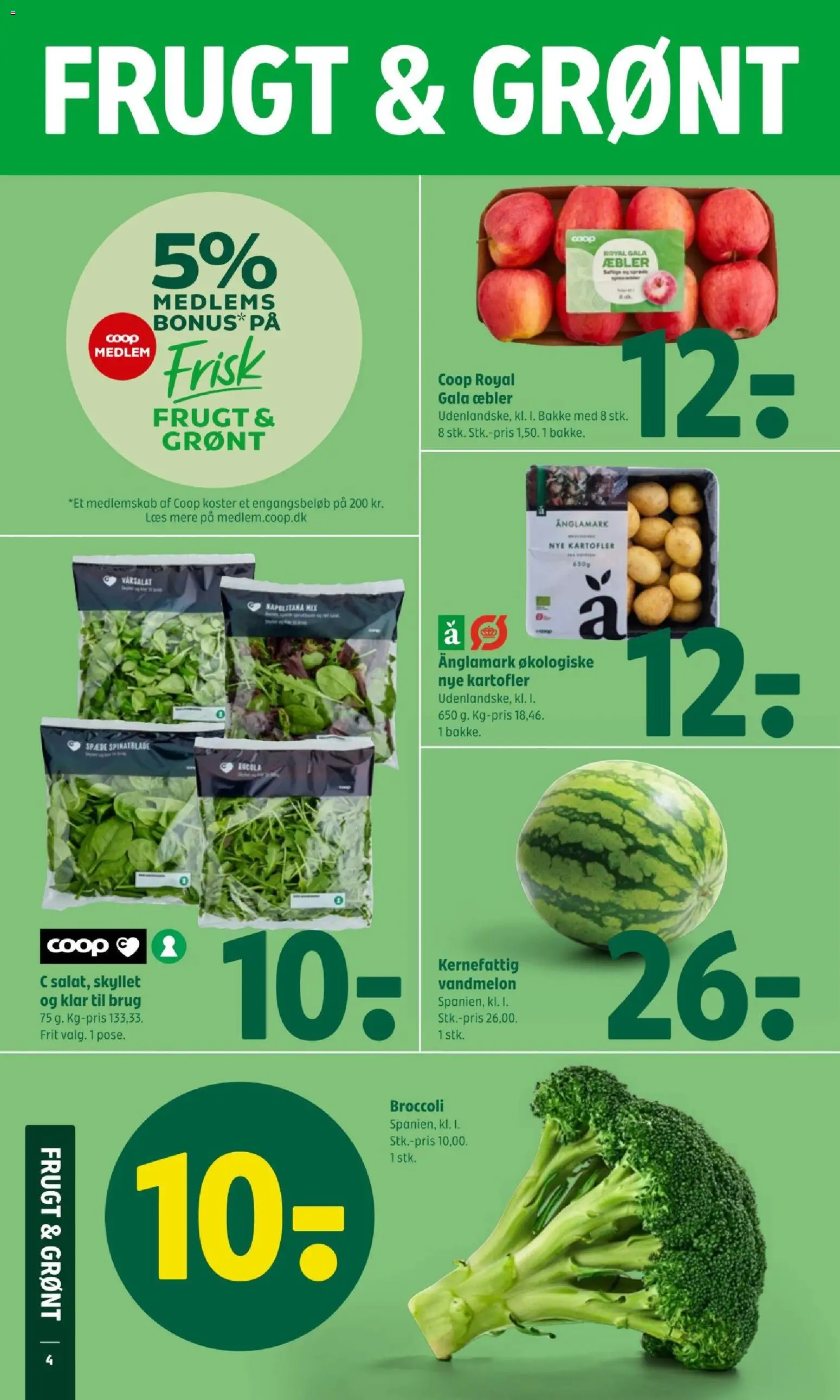 Coop 365 tilbudsavis – gyldig fra 26.02.2026 | Side: 6 | Produkter: Æbler, Kartofler, Broccoli, Vandmelon