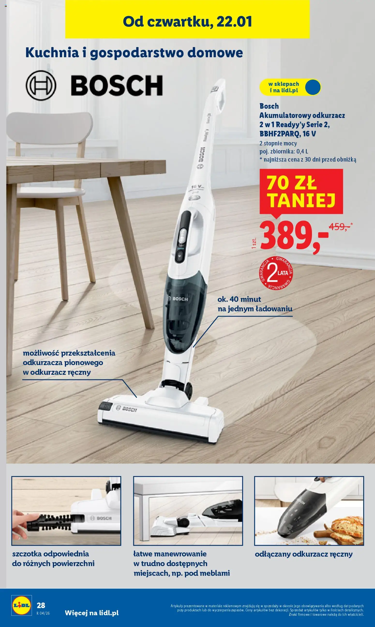 Lidl Katalog od 19.01.2026 | Strona: 32 | Produkty: Odkurzacz, Cleaner, Szczotka