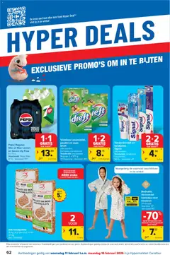 Carrefour folder week 7 - Voorbeeld van een folder van Carrefour, geldig van 11.02.2026 | Pagina: 62 | Producten: Pepsi, Gel, Tandpasta, Tandenborstel