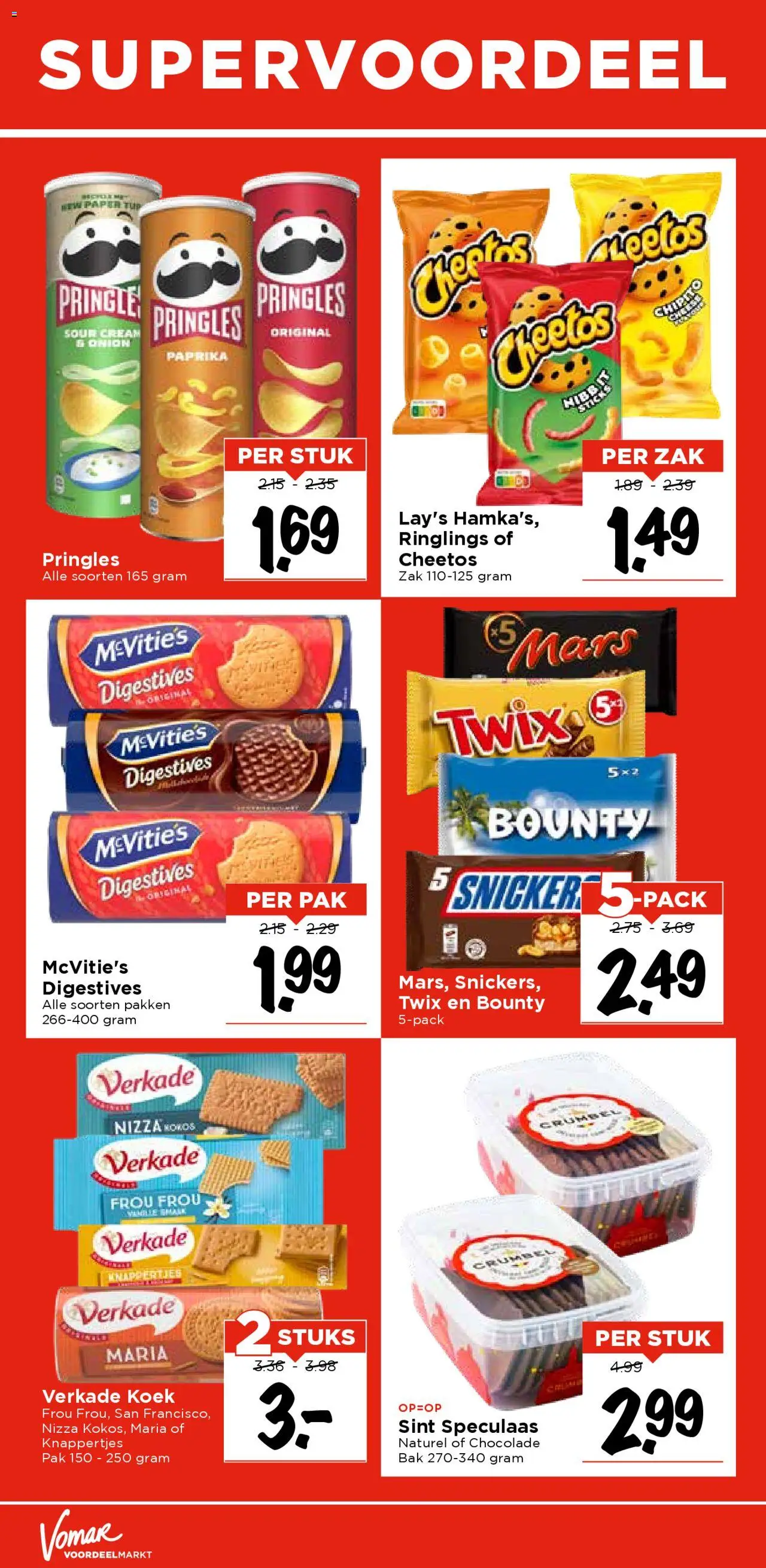 {H1} | Pagina: 33 | Producten: Chocolade, Cheetos, Pringles, Mars
