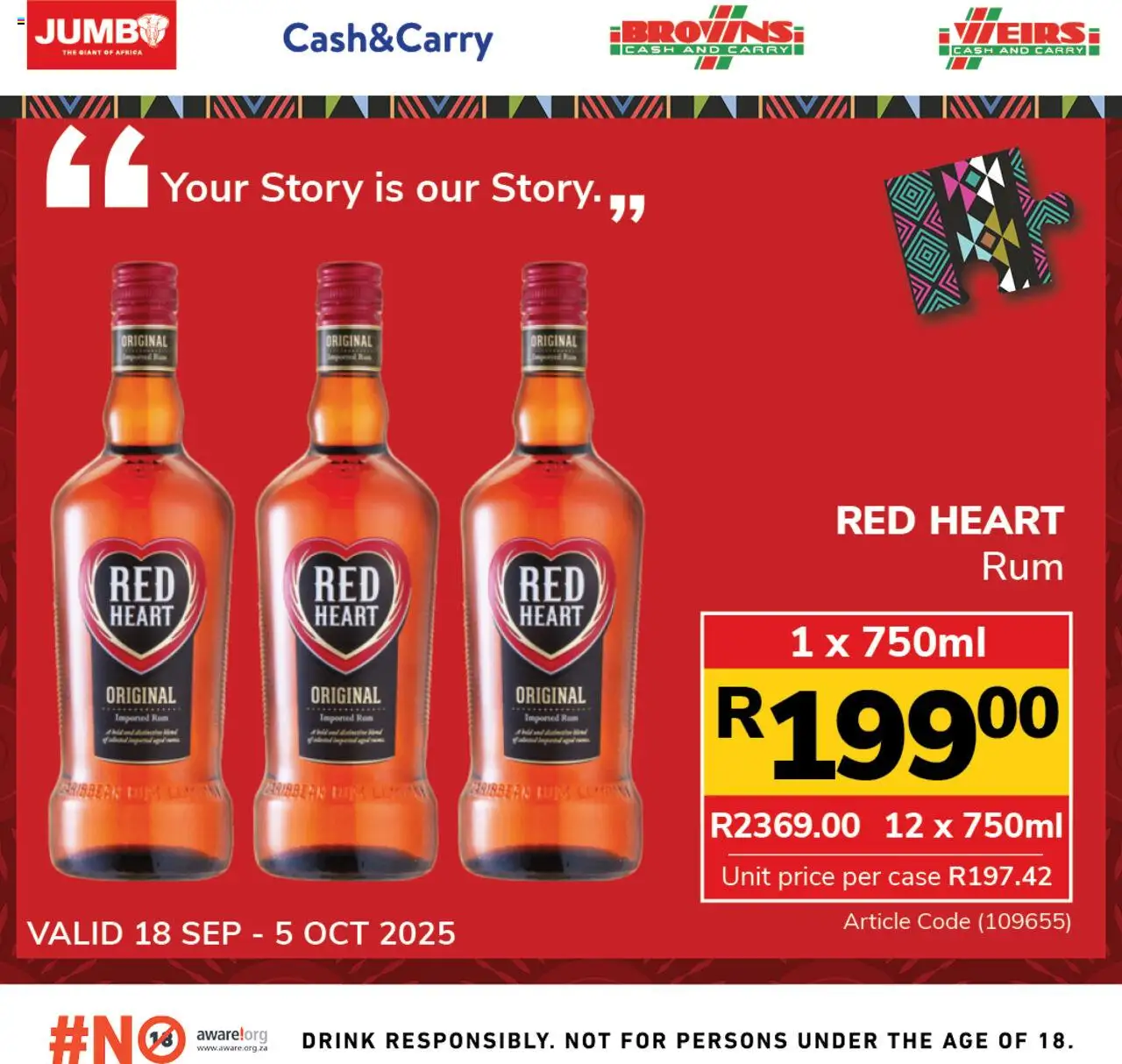 New Jumbo catalogue – valid from 18.09.2025 | Page: 6 | Products: Case, Rum