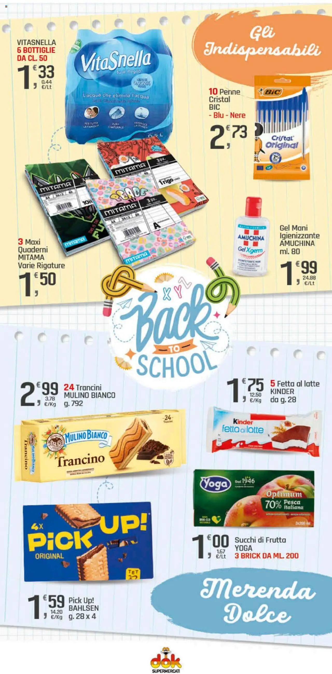 Volantino DOK del 11.09.2025 | Pagina: 8 | Prodotti: Frutta, Latte, Pesca, Penne