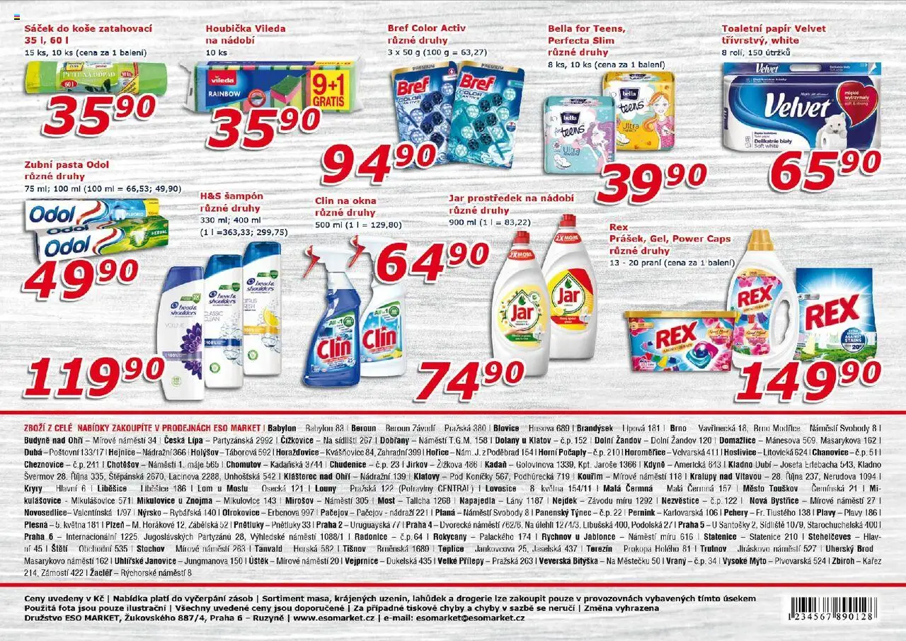 Eso market leták od 17.09.2025 | Strana: 8 | Produkty: Mošt, Potraviny, Drogerie, Sáček