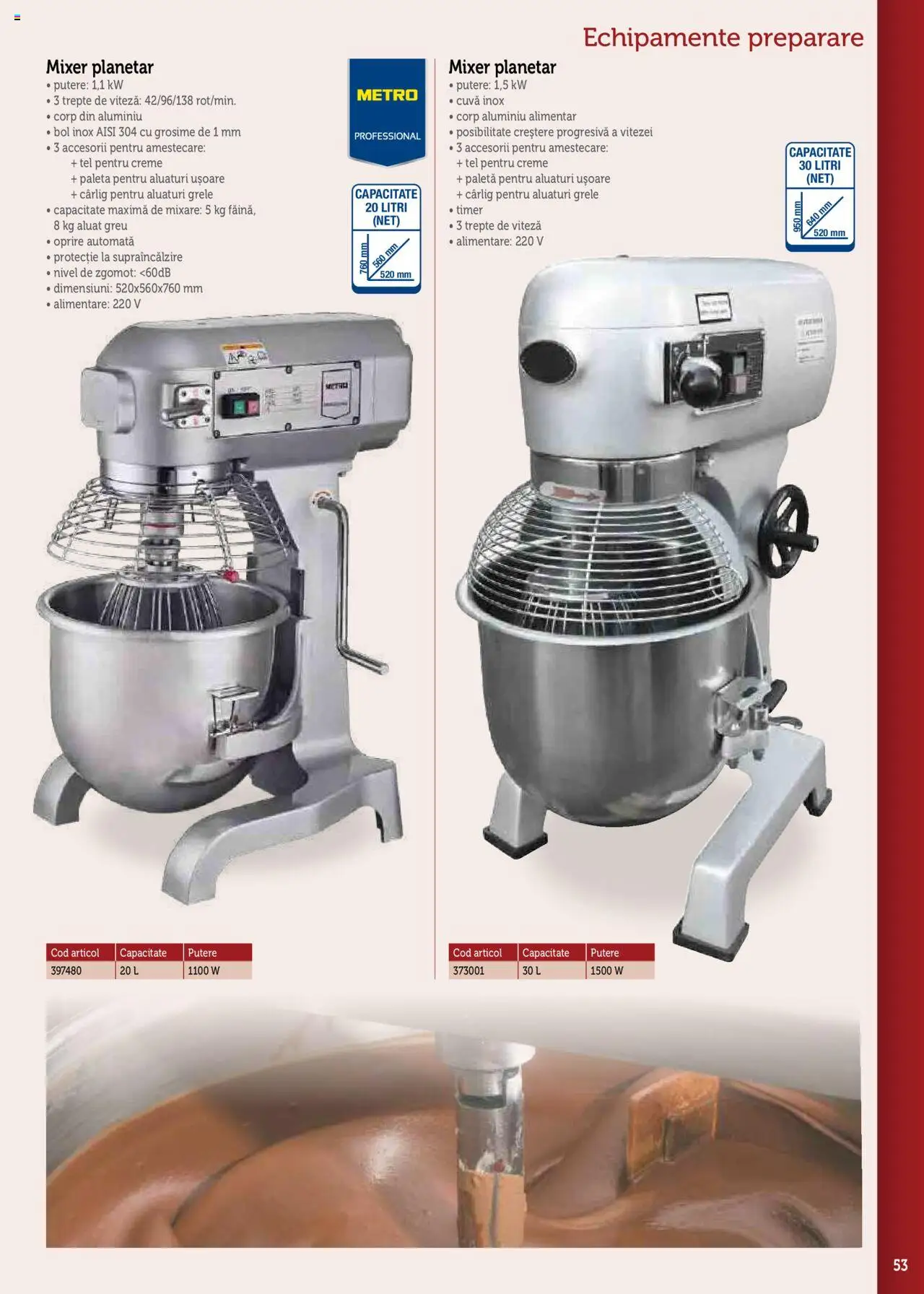 Noul catalog Metro – valabil de la 17.09.2025 | Pagină: 53 | Produse: Mixer, Bol, Aluat