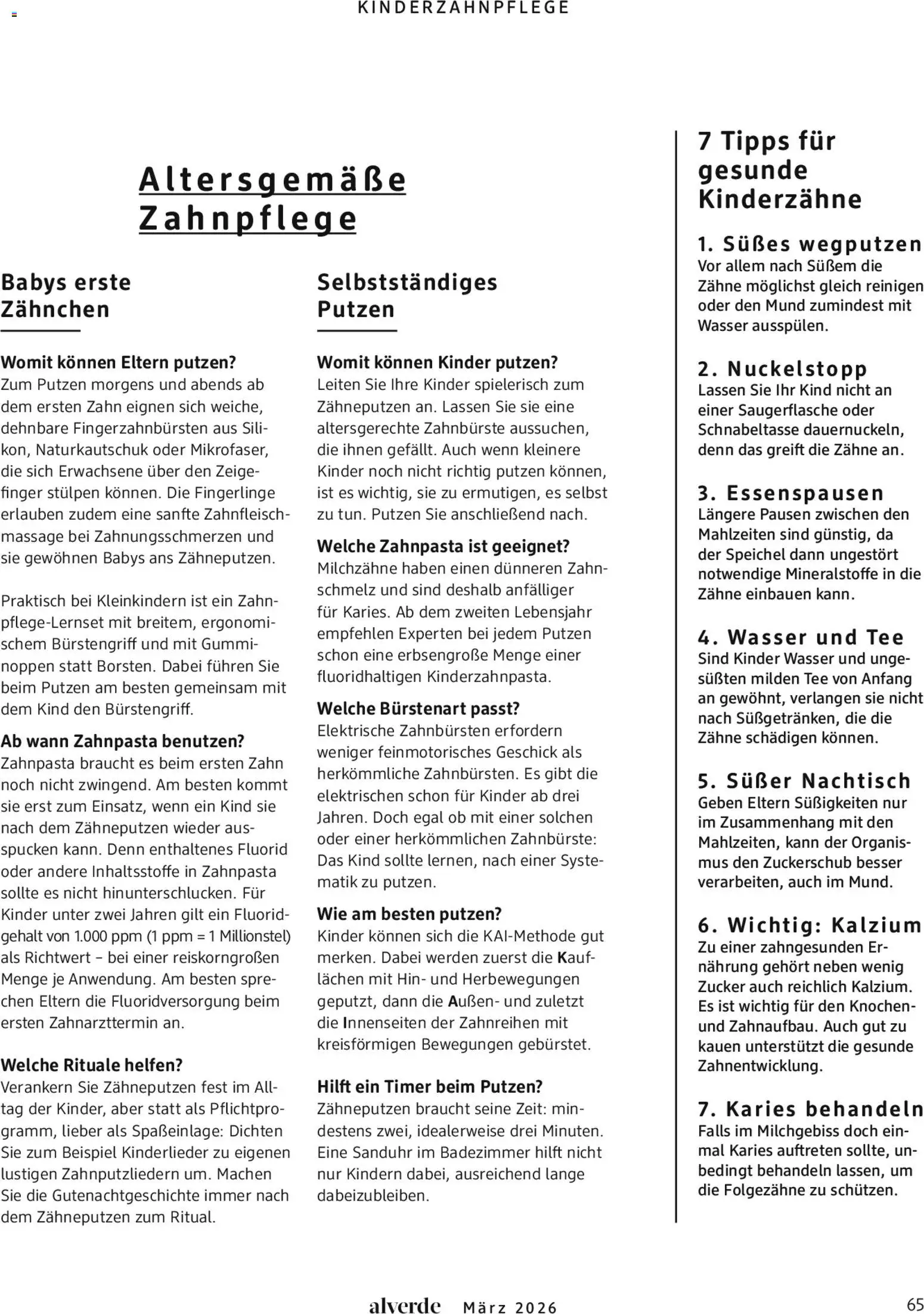 dm drogerie Prospekt 	 – gültig ab 01.03.2026 | Seite: 65 | Produkte: Zahnpasta, Wasser, Zucker, Tee