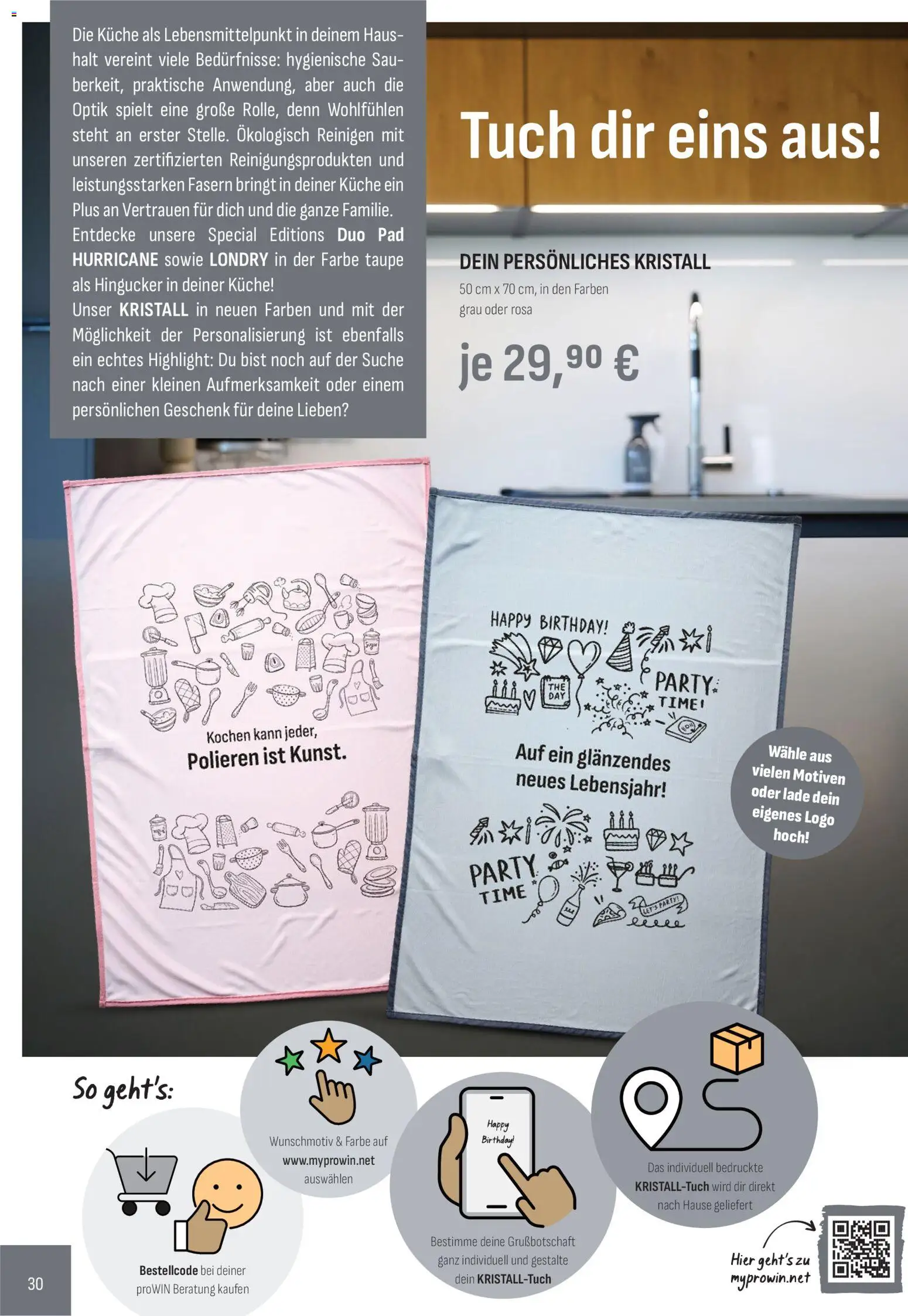 Katalog ProWin Januar/Juni 2026 – gültig ab 01.01.2026 | Seite: 30 | Produkte: Küche