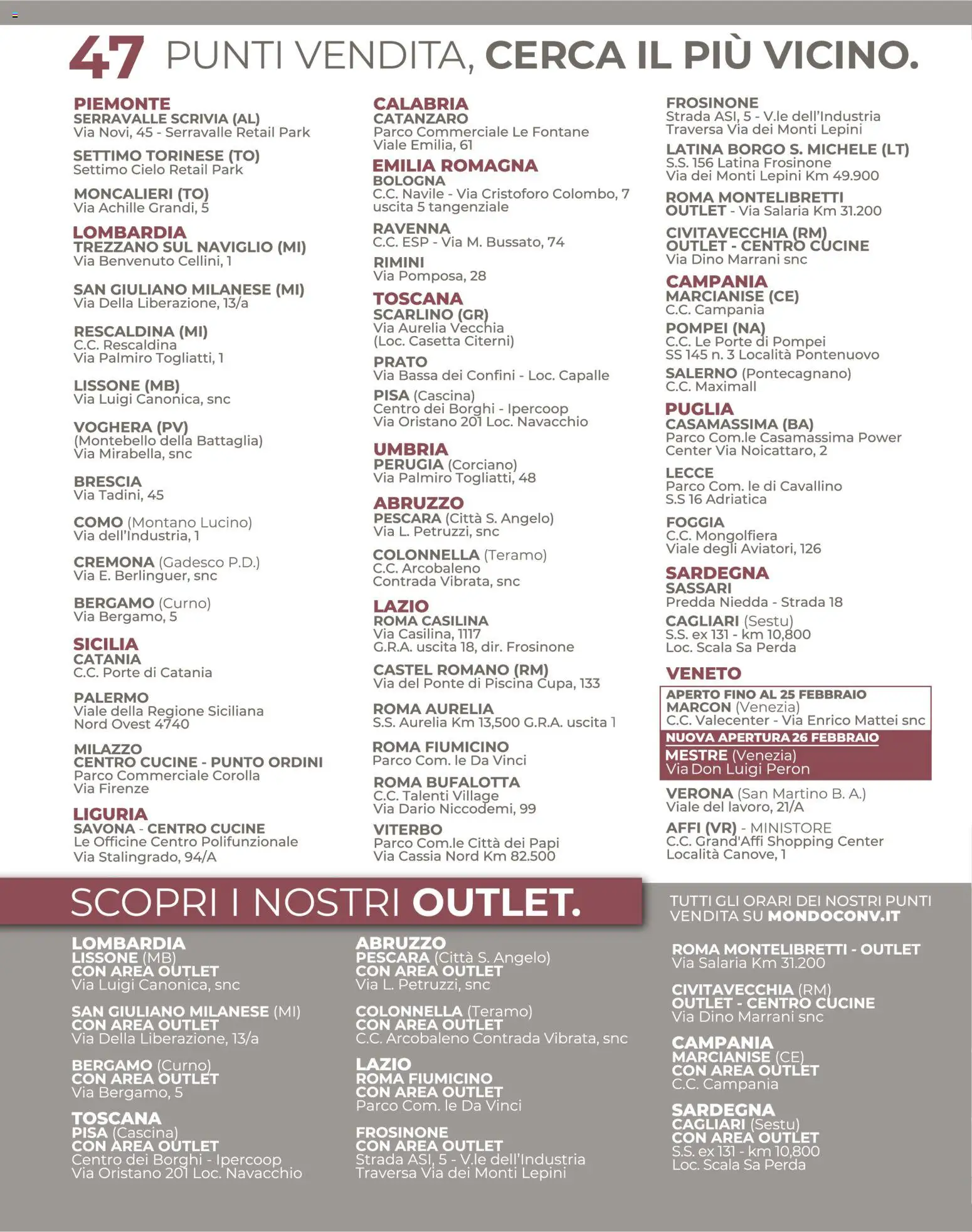 Volantino Mondo Convenienza del 01.01.2026 | Pagina: 98