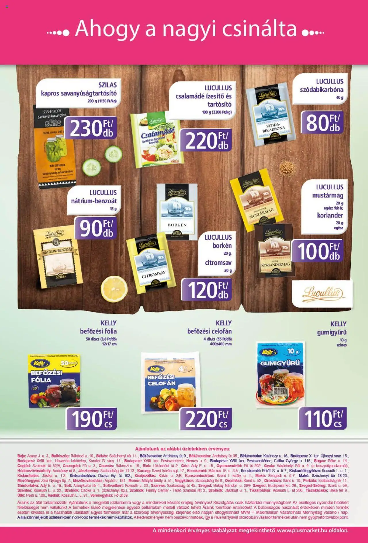 Plus Market akciós ujság - amely érvényes a következő dátumtól: 07.08.2025 | Oldal: 12 | Termékek: Koriander, Szódabikarbóna
