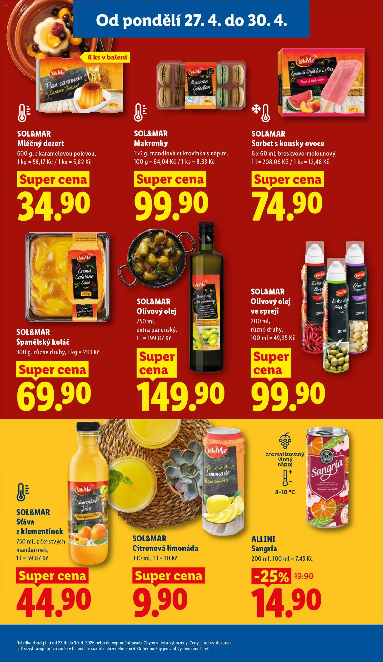 Lidl leták od 27.04.2026 | Strana: 19 | Produkty: Olivový olej, Ovoce, Crema, Olej ve spreji