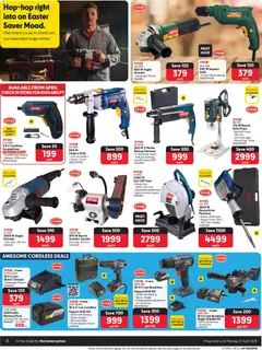 Makro specials catalogue – valid from 08.04.2026 | Page: 2 | Products: Press, Light, Hammer, Angle grinder