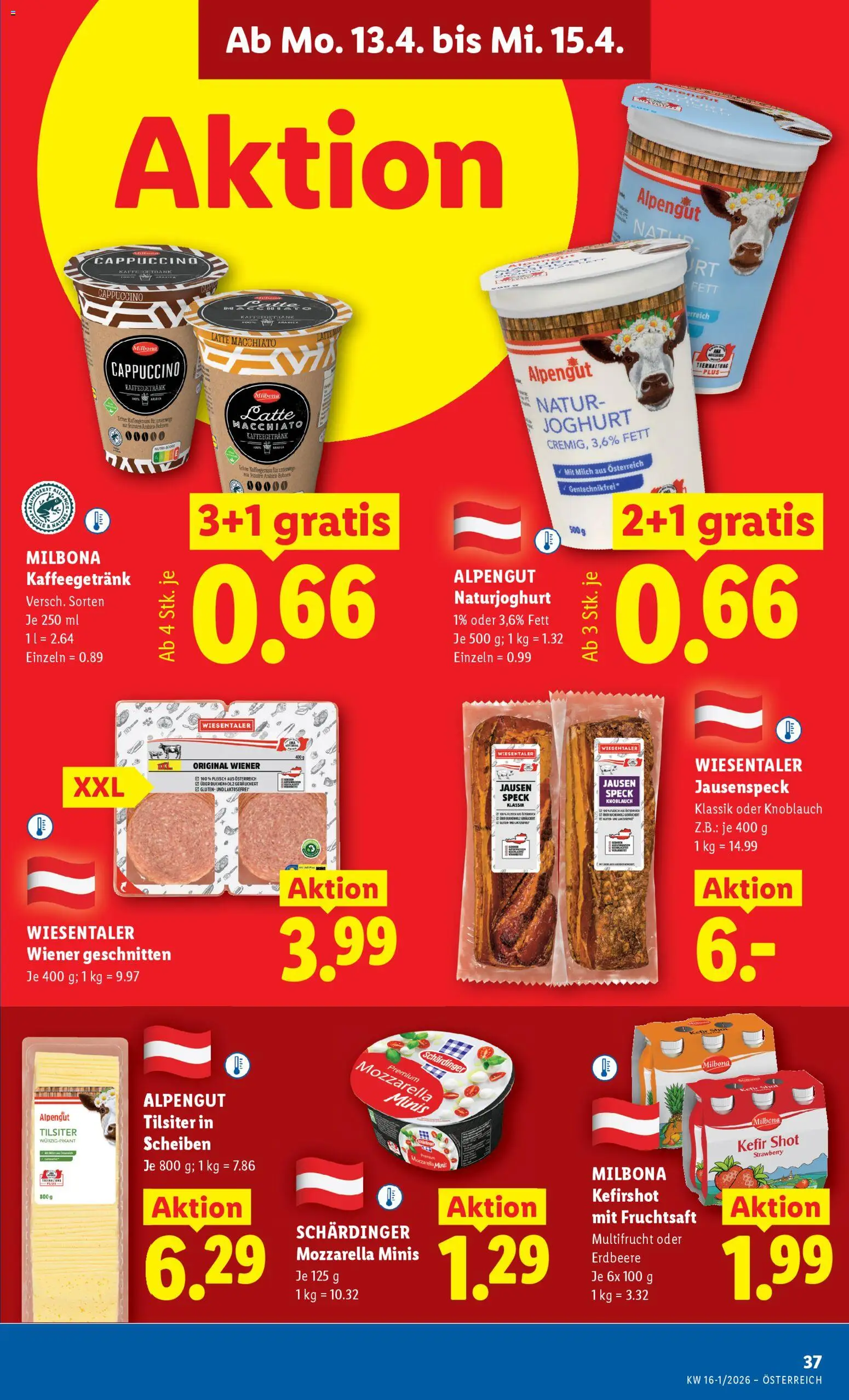 Lidl Flugblatt - Oberpullendorf, Güssing, Oberwart gültig ab 08.04.2026 | Seite: 40 | Produkte: Knoblauch, Milch, Joghurt