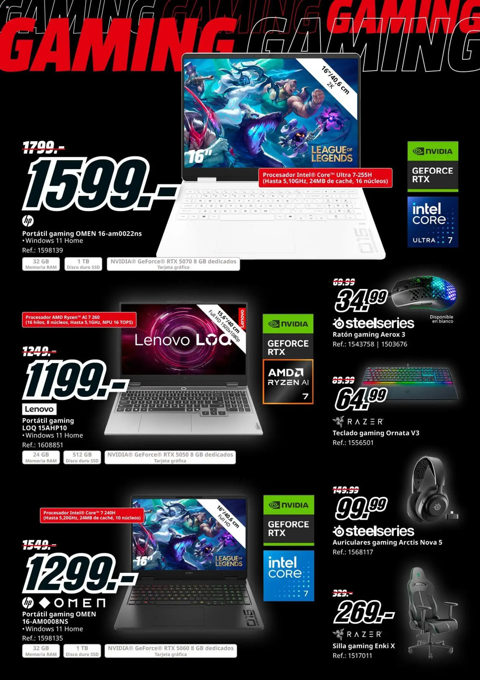 Media Markt folleto │ válido desde el 06.04.2026 | Página: 29 | Productos: Teclado, Auriculares, Disco, Silla