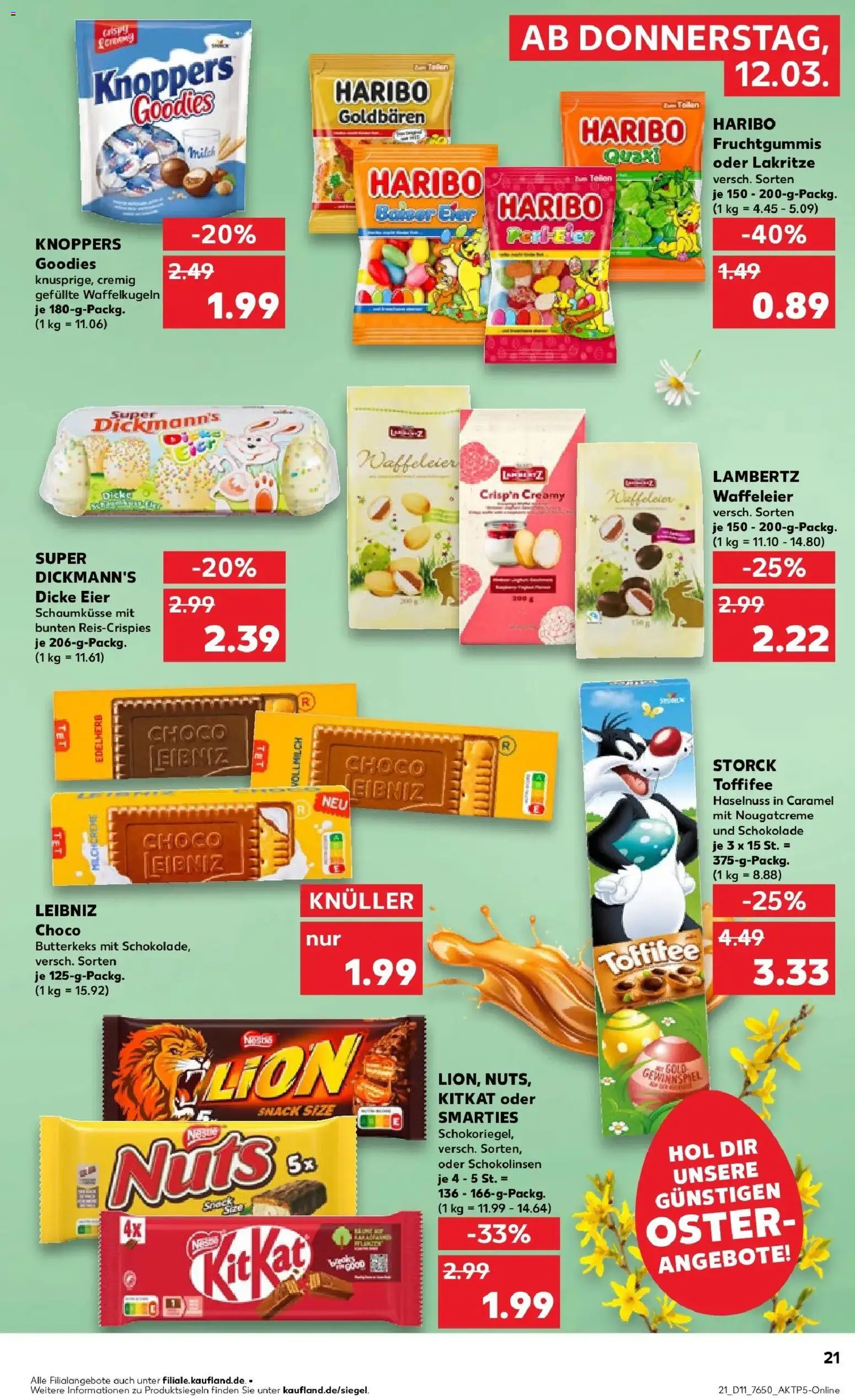 Kaufland Prospekt München	 – gültig ab 09.03.2026 | Seite: 33 | Produkte: Haribo, Eier, Smarties, Toffifee