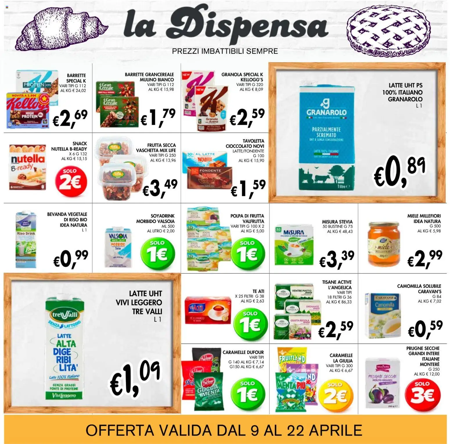 Volantino Coal del 09.04.2026 | Pagina: 17 | Prodotti: Cioccolato, Nutella, Piatto, Menta