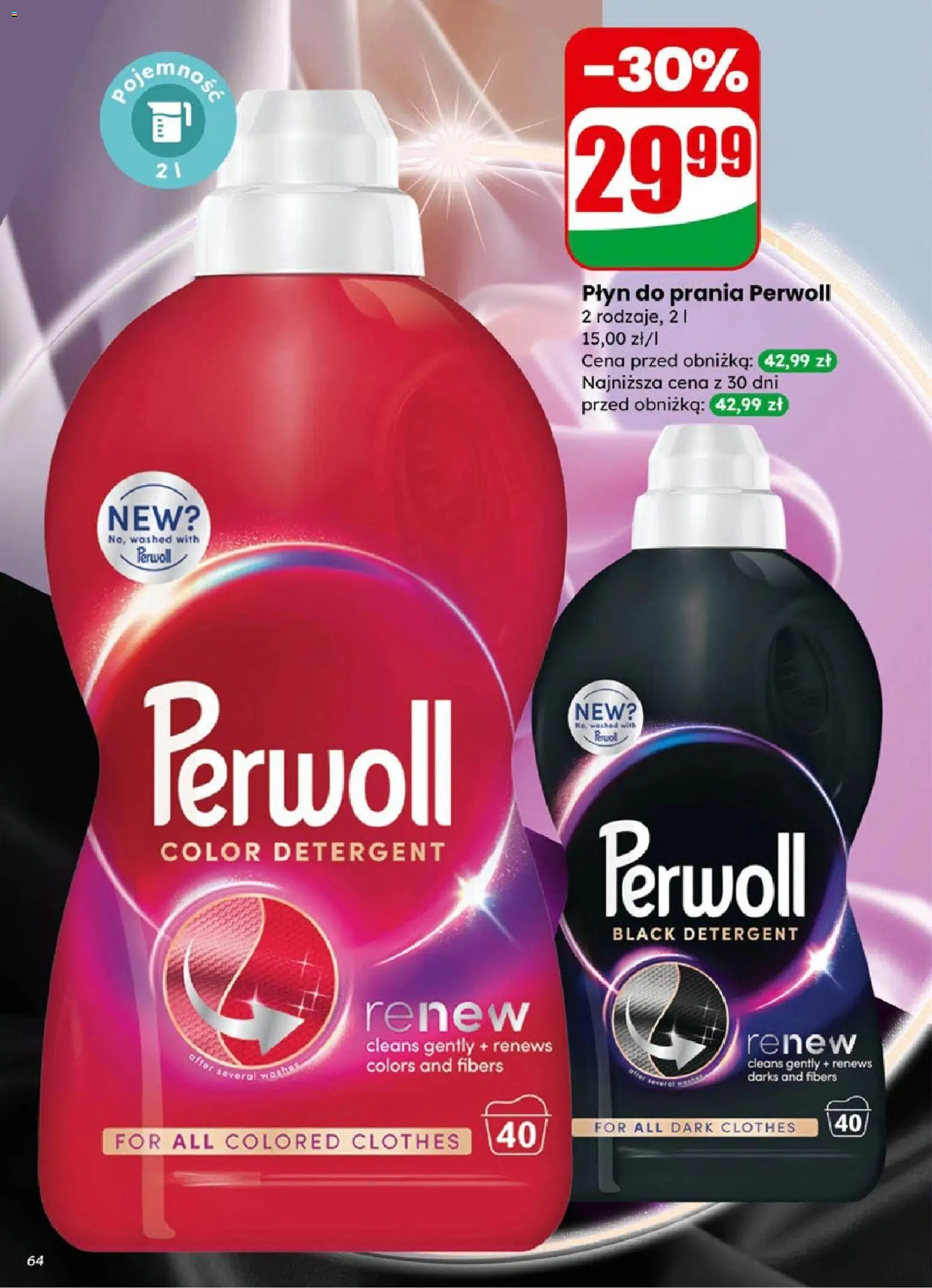Dino Gazetka od 21.01.2026 | Strona: 64 | Produkty: Płyn do prania Perwoll, Detergent