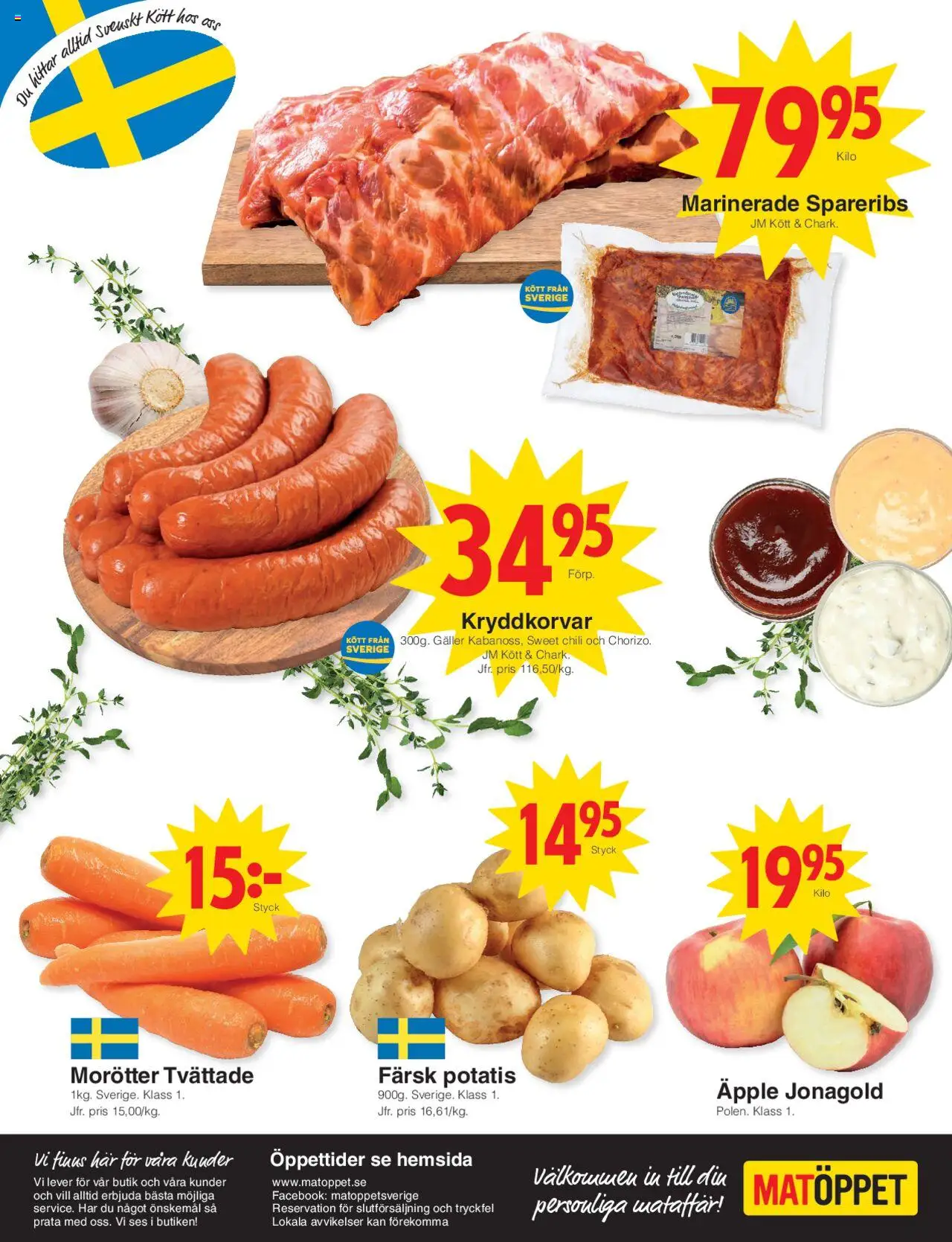 Matöppet reklamblad aktuell från 11.08.2025 | Sida: 4 | Produkter: Galler, Chili, Äpple, Potatis