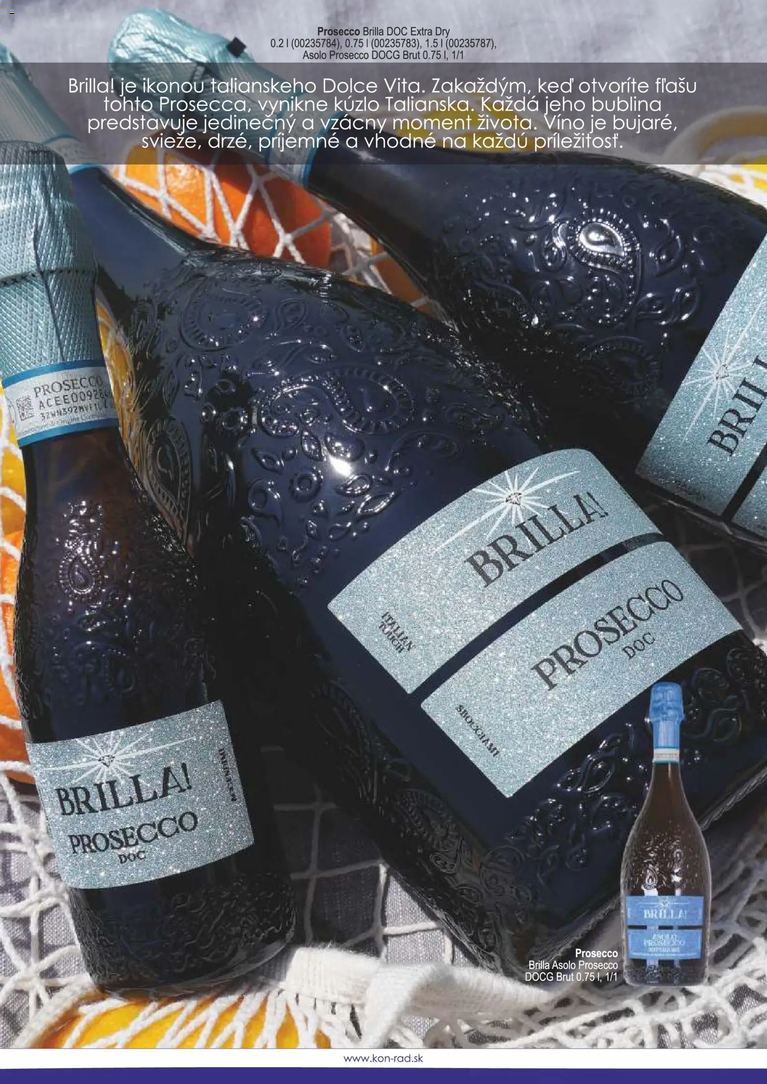 Nové KON - RAD akcie – leták je platný od 08.12.2025 | Strana: 29 | Produkty: Víno, Prosecco