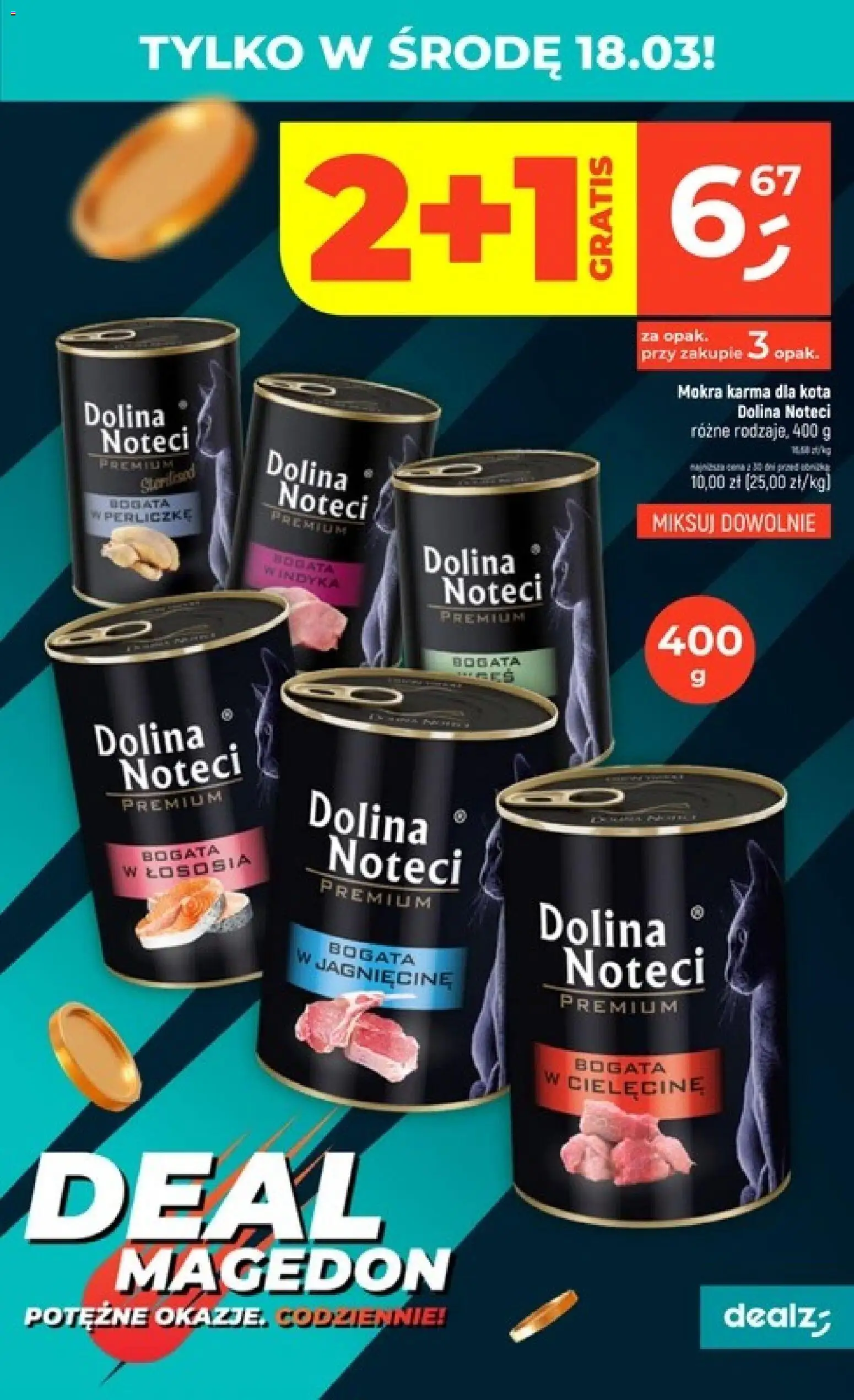Dealz gazetka - Potężne okazje od 12.03.2026 | Strona: 7 | Produkty: Karma dla kota