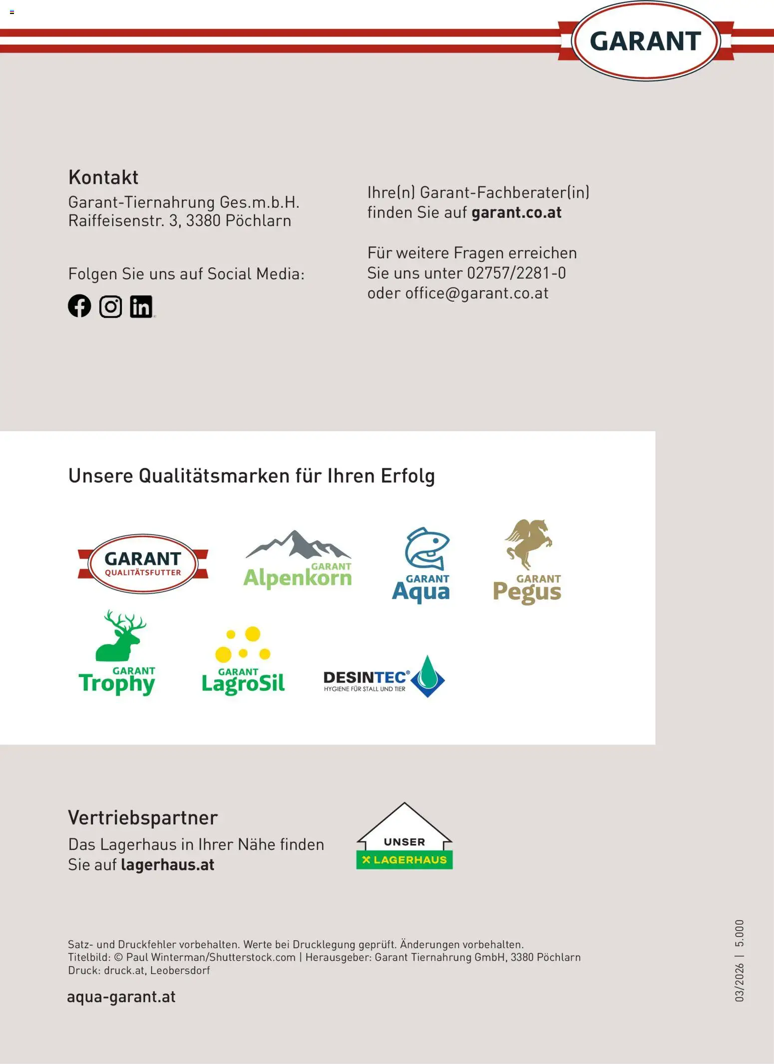 Lagerhaus Fischfutter gültig ab 01.03.2026 | Seite: 16