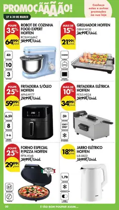 Pré-visualização Pingo Doce Poupe este Fim de Semana válido de 27.03.2026 | Página: 20 | Produtos: Forno, Air fryer, Óleo, Pizza