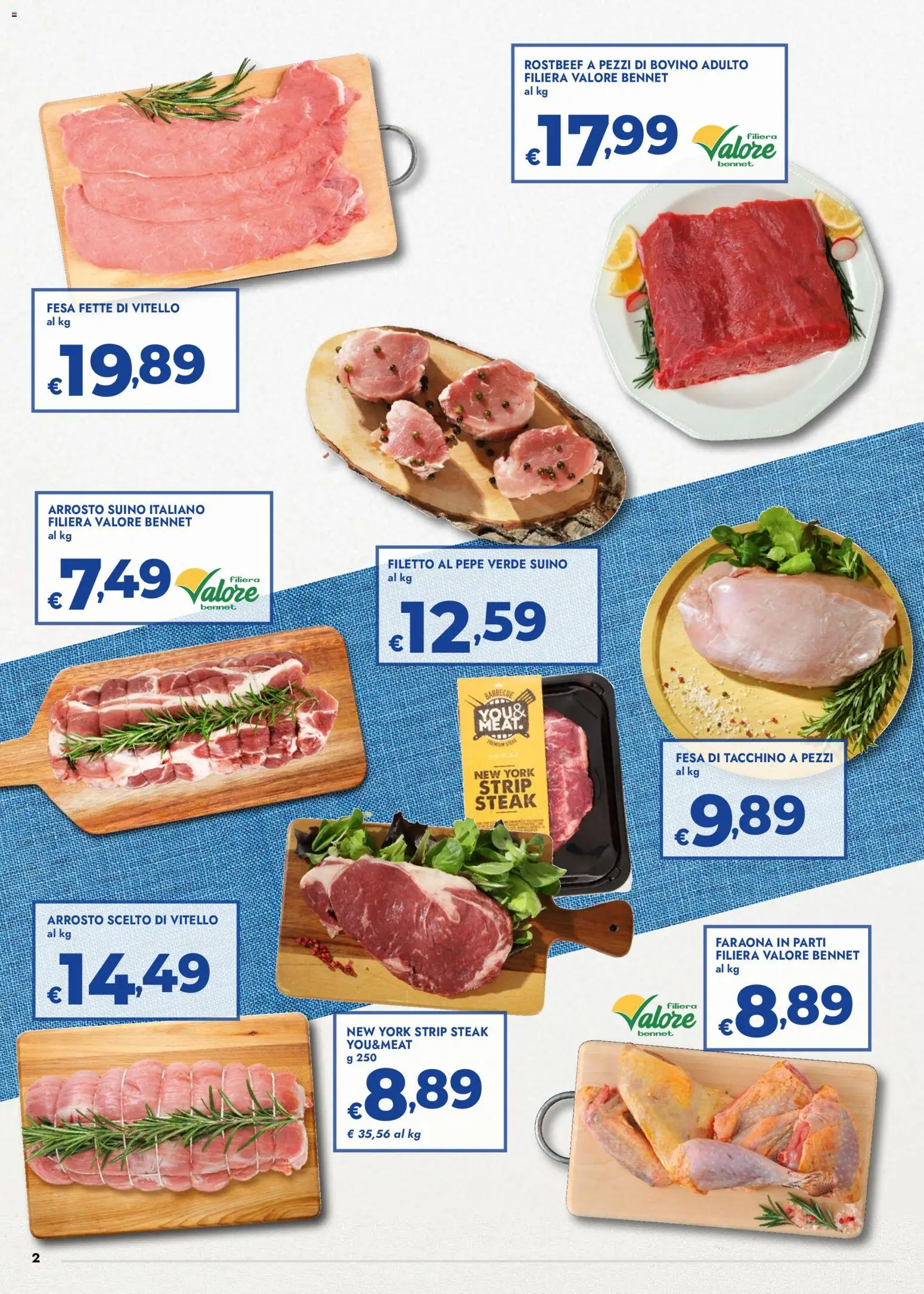 Volantino bennet del 27.12.2025 | Pagina: 2 | Prodotti: Bovino, Arrosto, Suino, Vitello