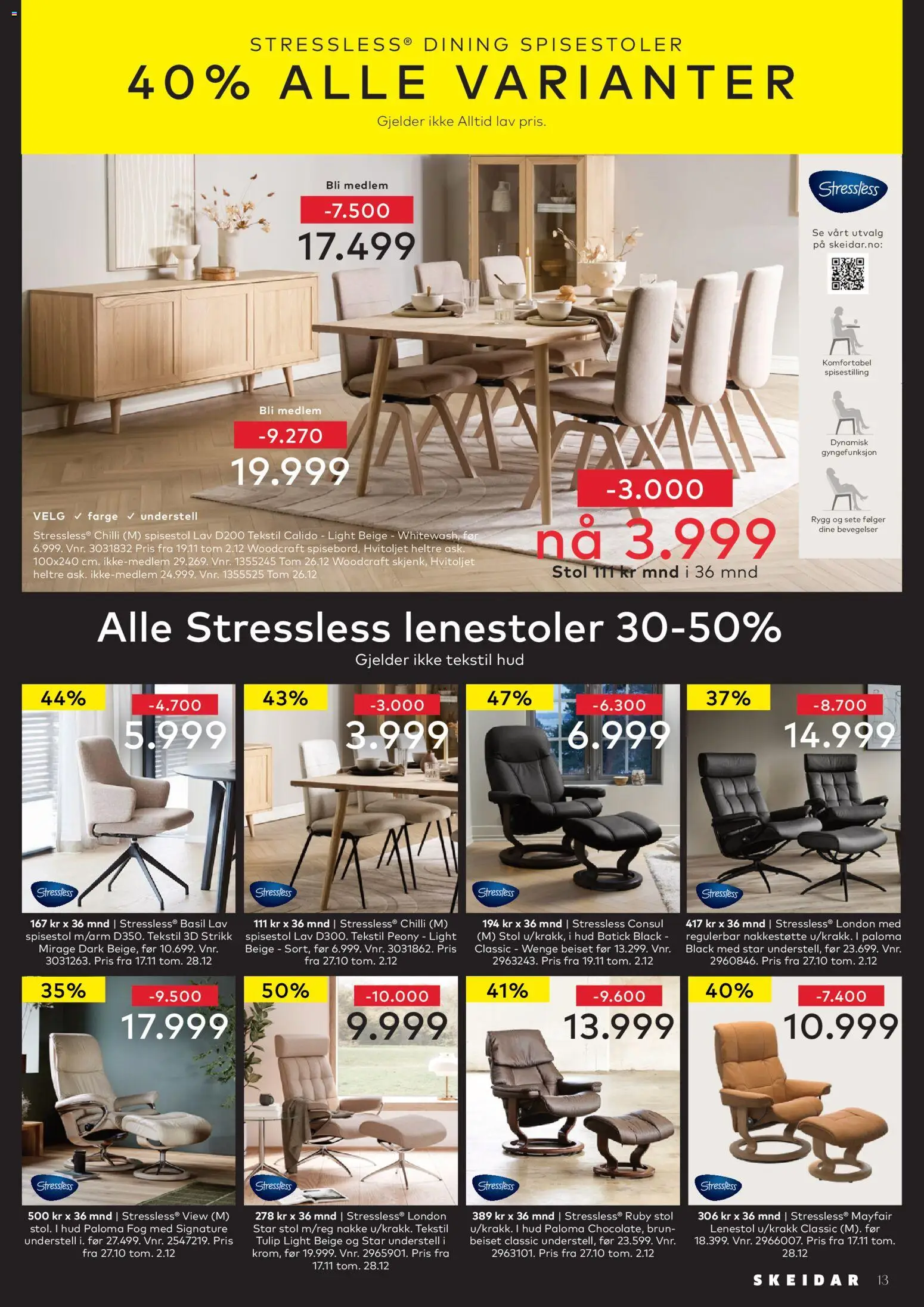 {H1} | Side: 13 | Produkter: Chilli, Lenestol, Stol, Strikk