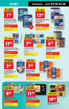 Pogląd oferty "Tuńczyk Marinero, w sosie własnym, 3x80 g, w oleju Marinero, 3x70 g" - ważna od 27.10.2025 | Strona: 31