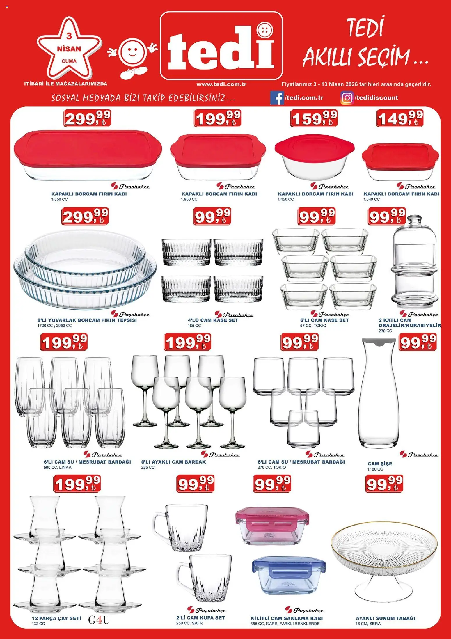 Tedi  Katalog - 03.04.2026 tarihinden itibaren geçerlidir | Sayfa: 1 | Ürünler: Kaşe, Çay, Zselatin, Fırın