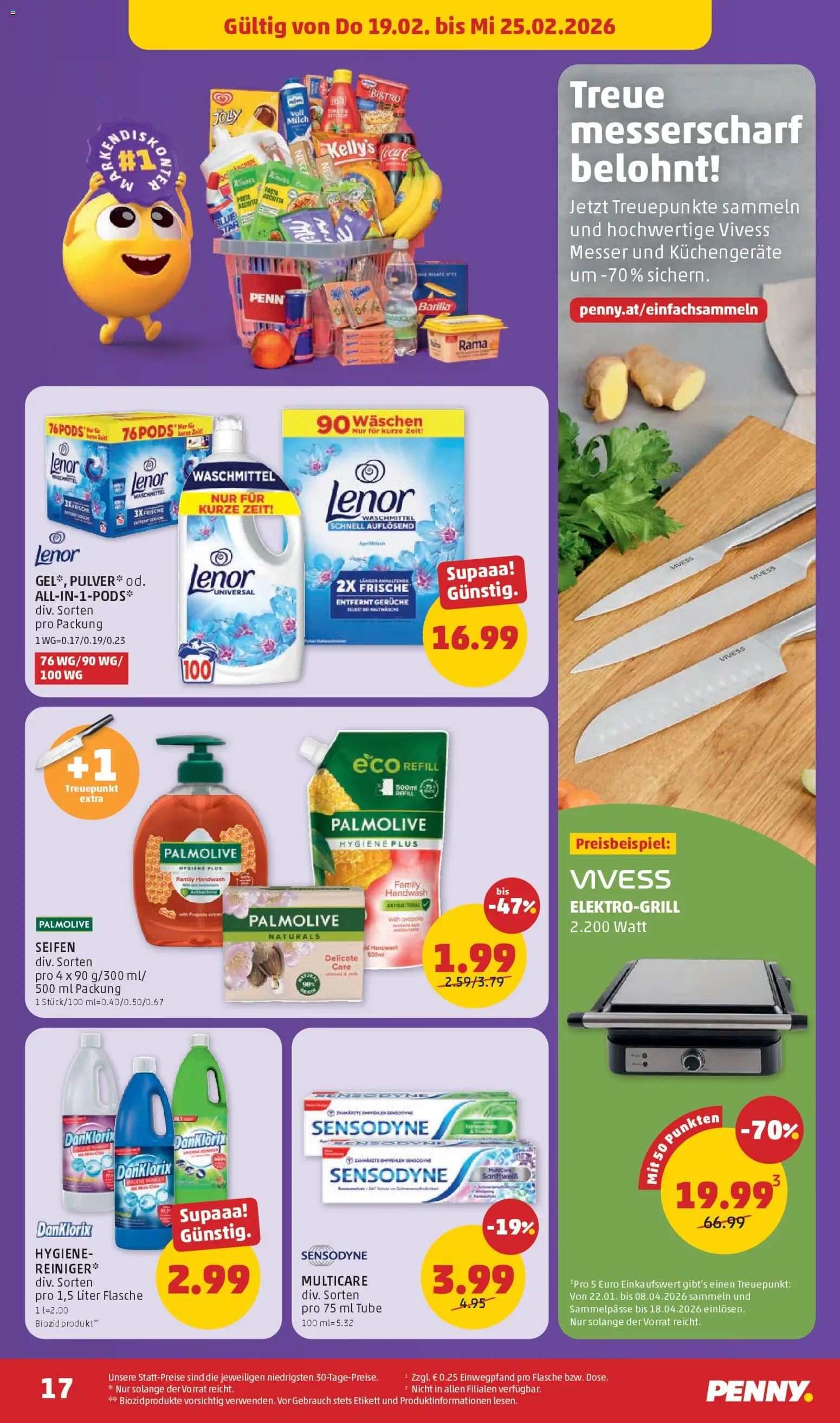 Penny Markt Flugblatt gültig ab 19.02.2026 | Seite: 17 | Produkte: Waschmittel