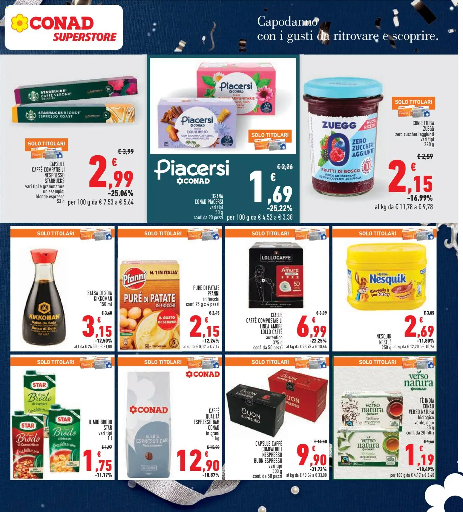 Volantino Conad del 27.12.2025 | Pagina: 19 | Prodotti: Patate, Verdure, Salsa, Latte