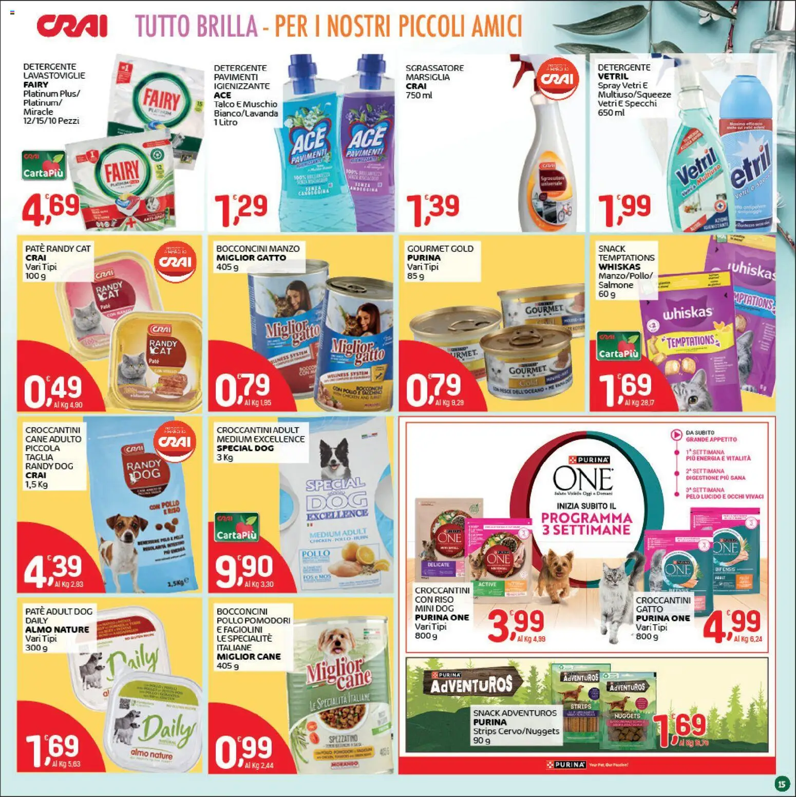 Volantino CRAI del 14.05.2026 | Pagina: 15 | Prodotti: Paté, Manzo, Pomodori, Lavastoviglie