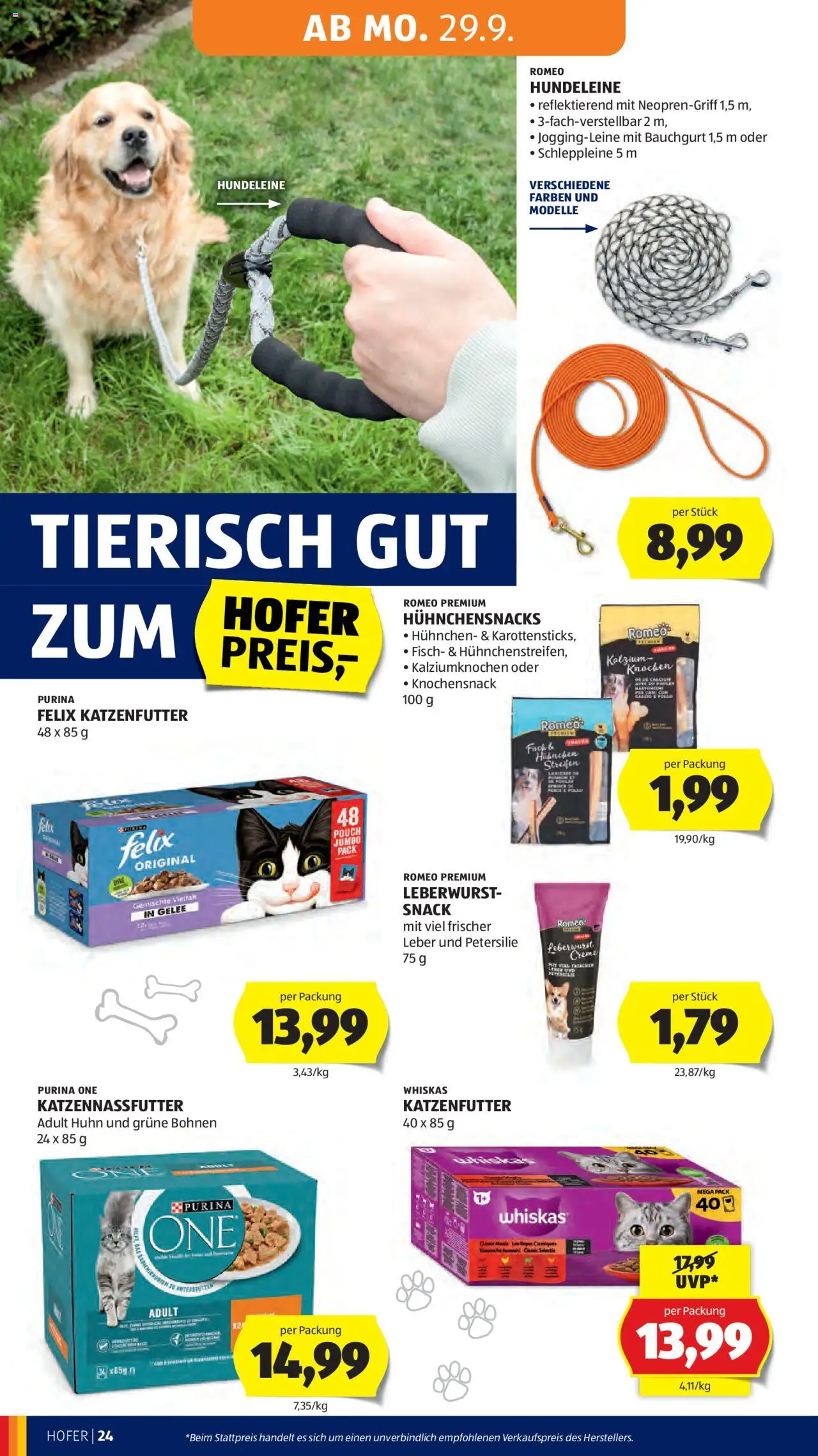 Hofer Flugblatt gültig ab 26.09.2025 | Seite: 28 | Produkte: Petersilie, Creme, Fisch