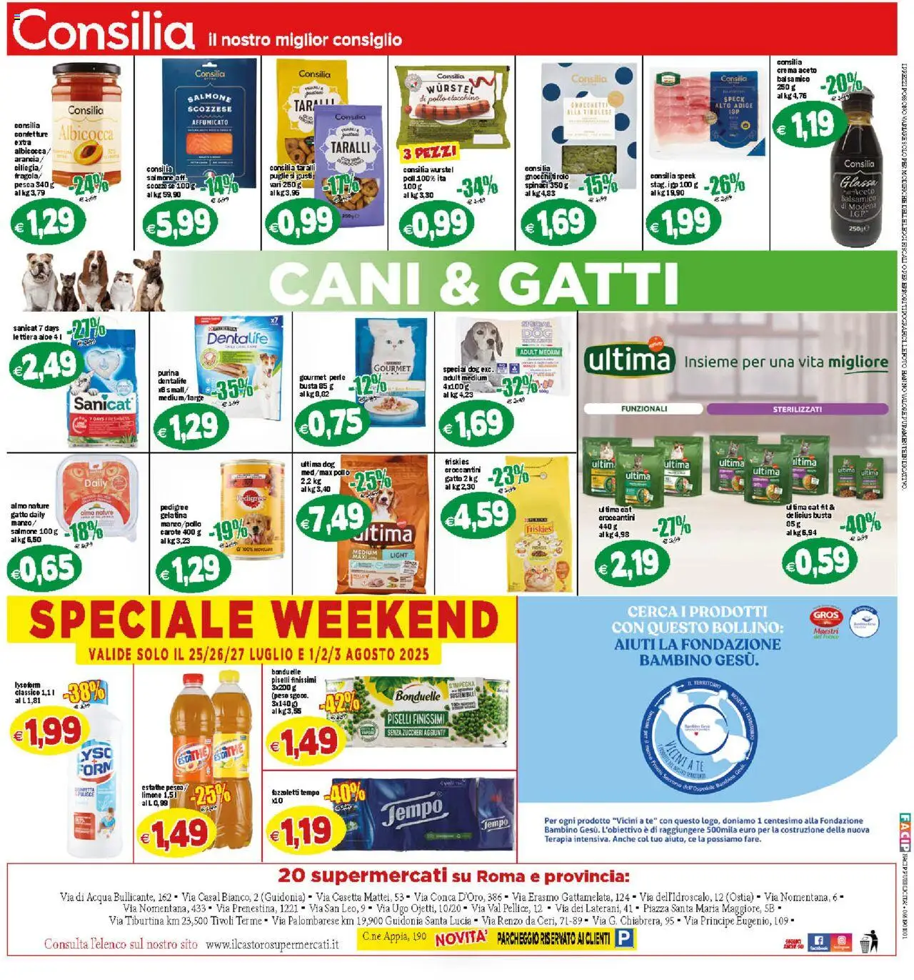 Volantino Il Castoro del 25.07.2025 | Pagina: 20 | Prodotti: Speck, Crema, Pollo, Glassa