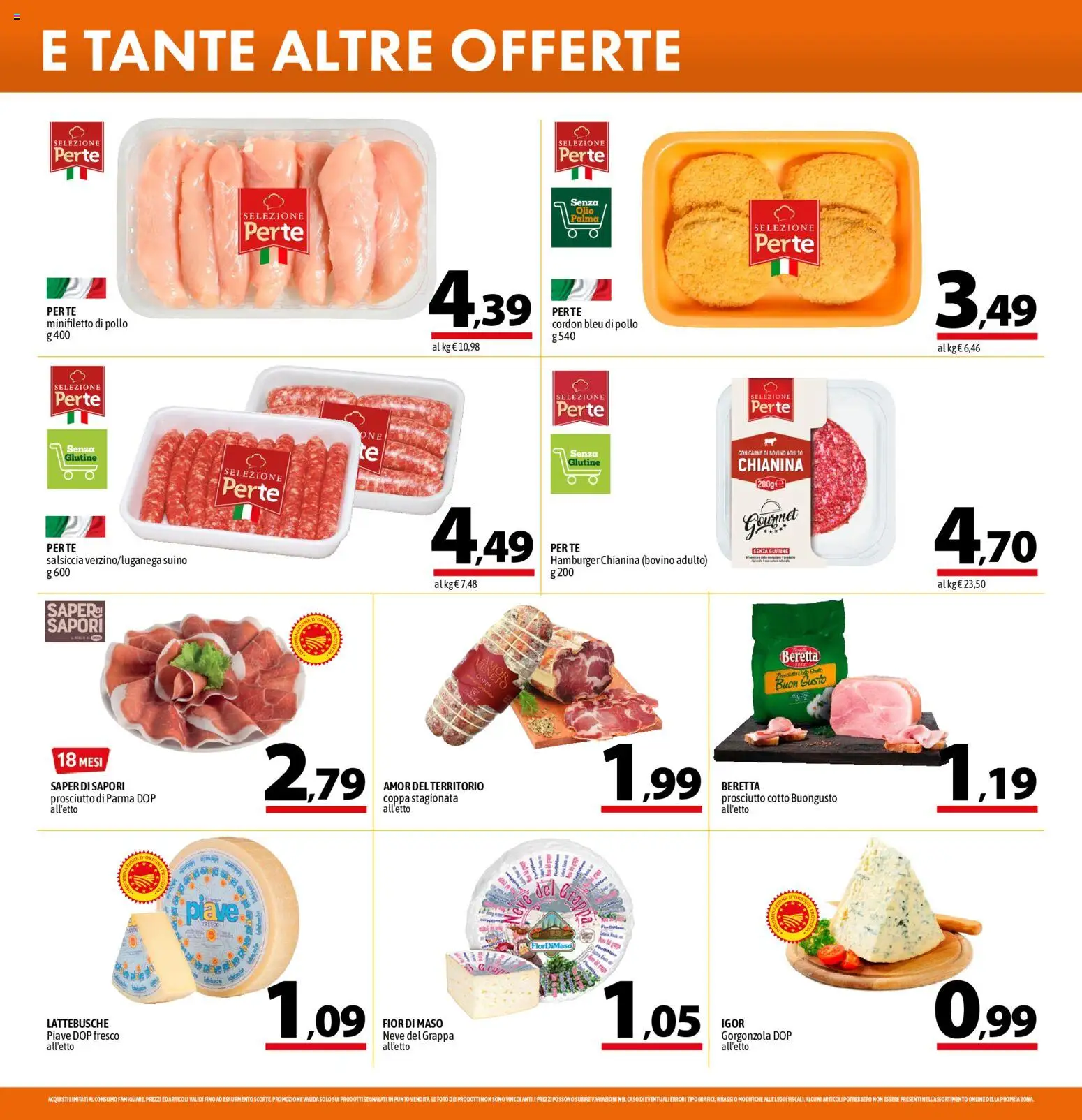 Volantino A&O del 30.10.2025 | Pagina: 12 | Prodotti: Bovino, Olio, Prosciutto, Salsiccia