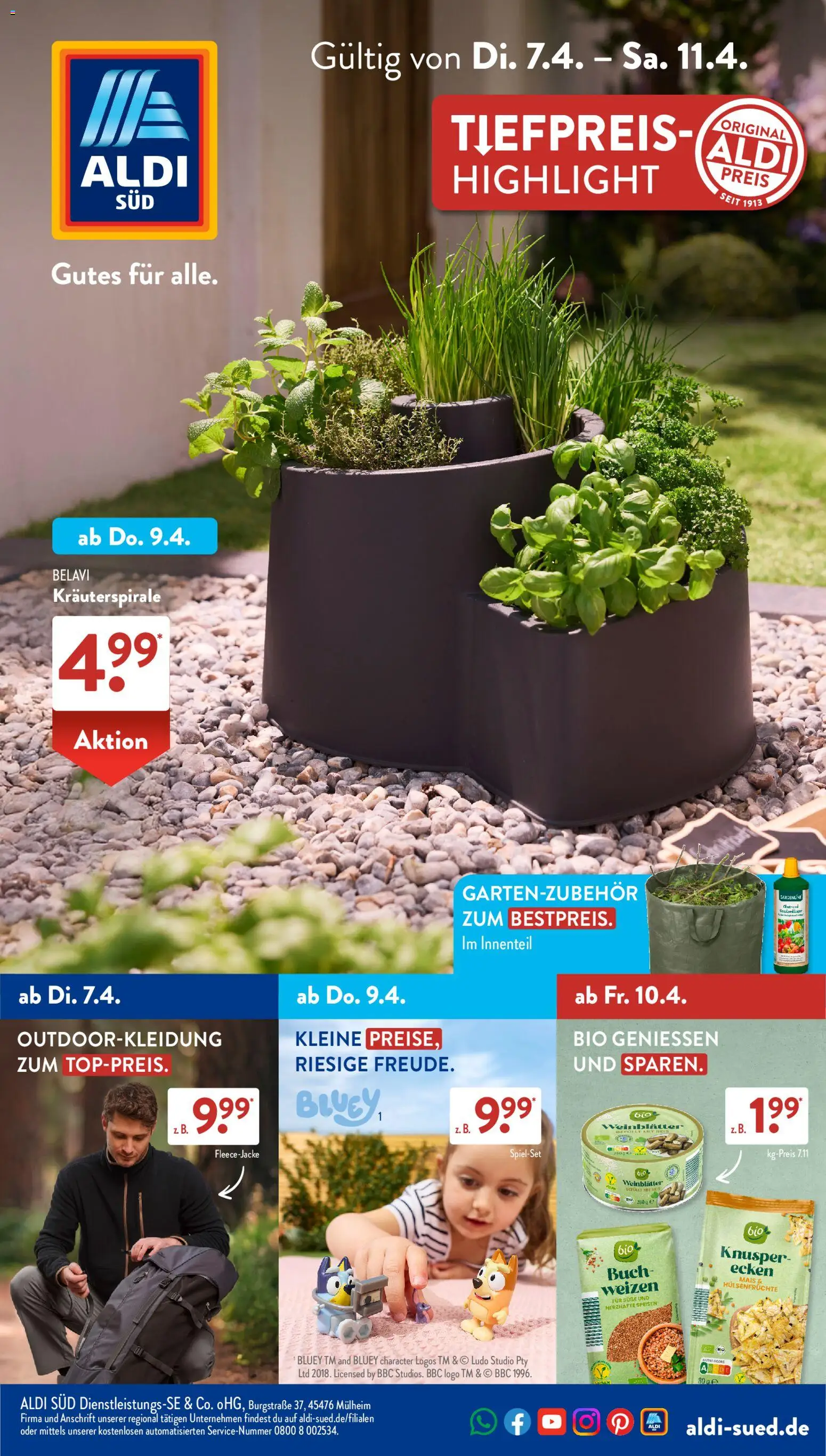 Aldi Süd Prospekt 	 – gültig ab 07.04.2026 | Seite: 1