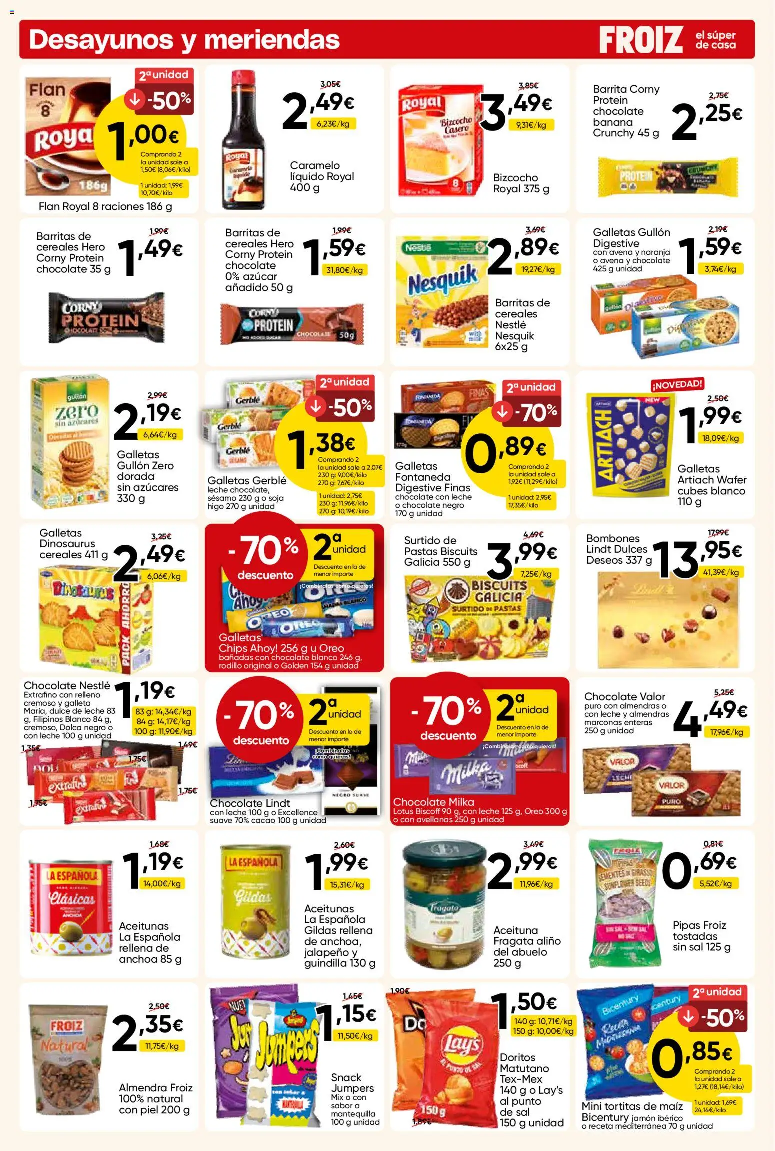 Froiz folleto │ válido desde el 09.04.2026 | Página: 12 | Productos: Jamón ibérico, Cereales, Bizcocho, Anchoa