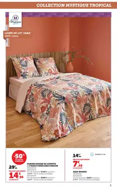 Super U - Prévisualisation de Super U Le blanc à prix bas avant-première valide à partir de 16.12.2025 | Page: 5 | Produits: Bonnet, Coton, Housse de couette, Couette